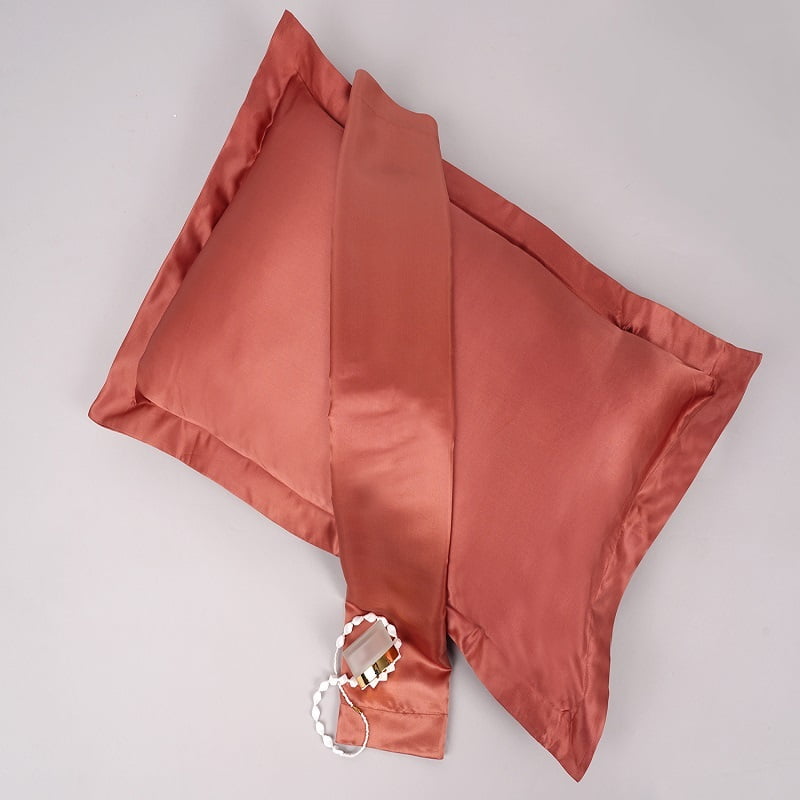 Swaas 100% Mulberry Silk Clay Pillow Cases - Set of 2