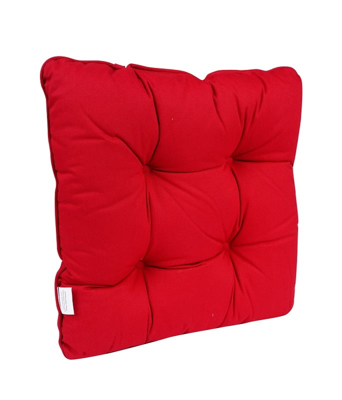 Swaas Seat Pad with ties 15" x 15" with super soft foam cushion - Red