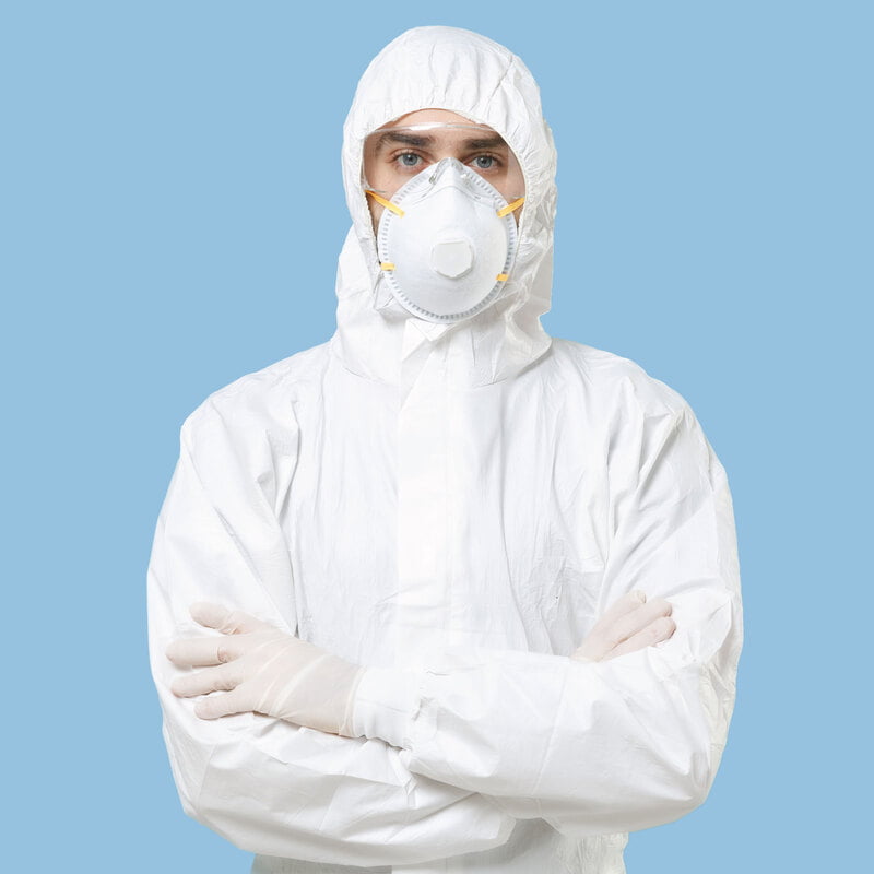 Swaas Breathable Protective Coveralls White