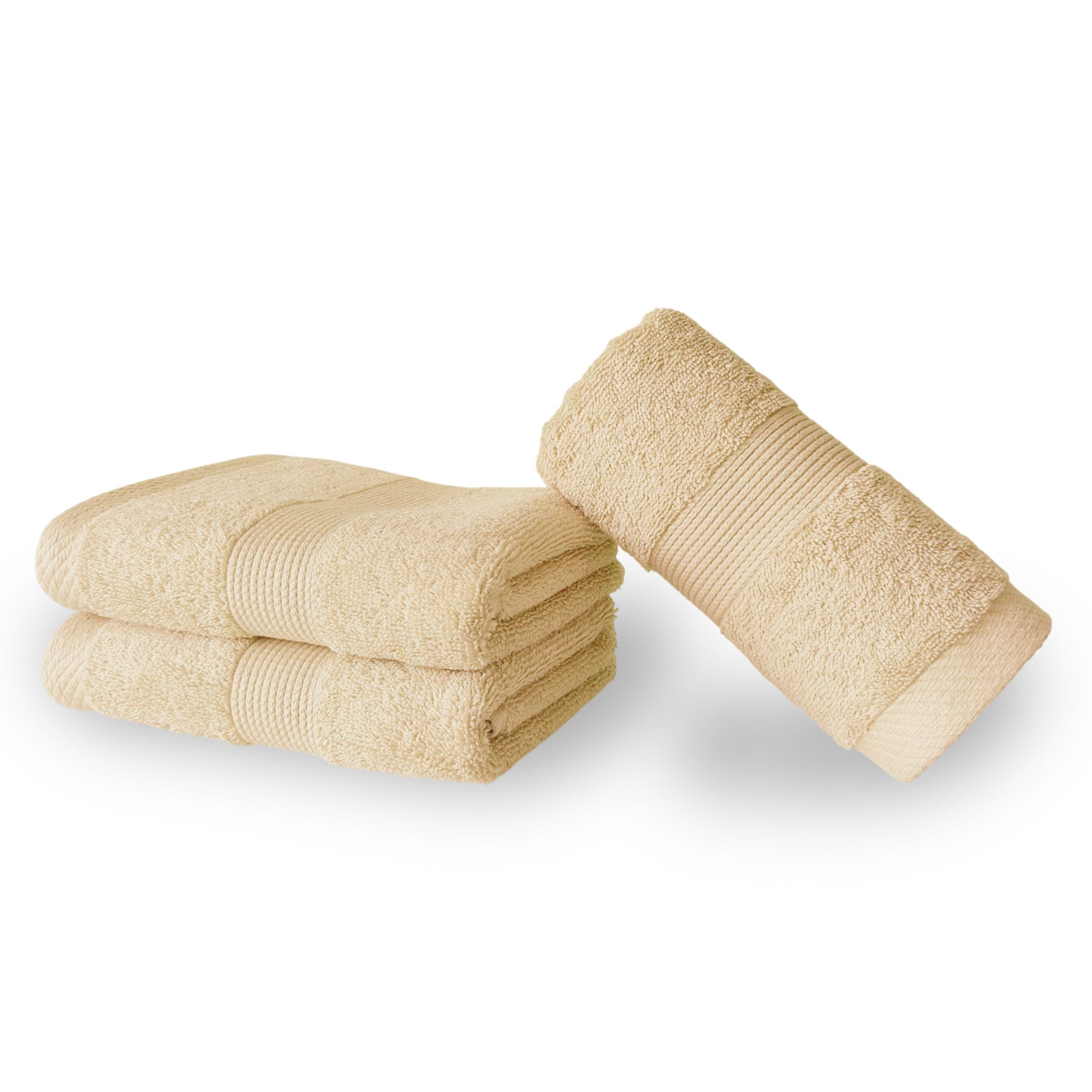 100% Cotton Terry Hand Towel - Pebble