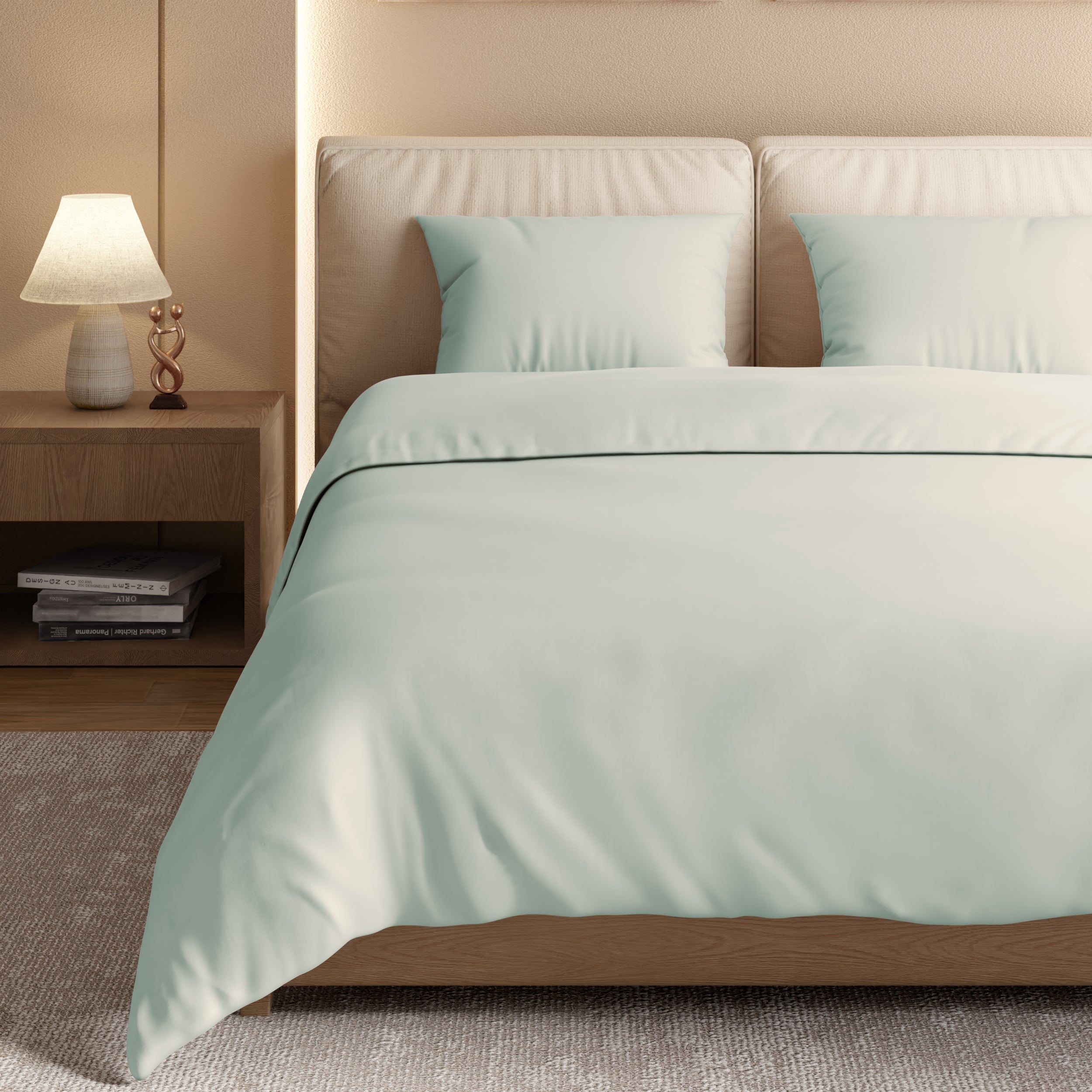 Swaas 100% Pure Cotton 600TC Bedsheet Set - Icemelt