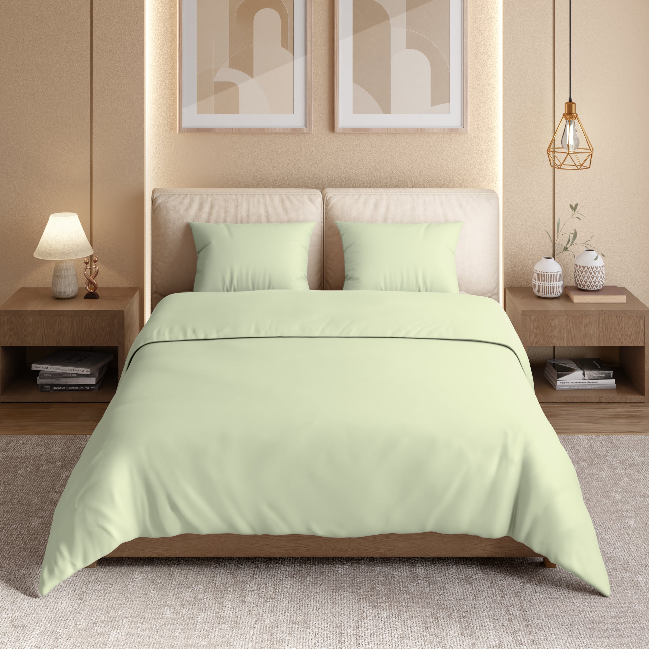 Swaas 100% Pure Cotton 600TC Bedsheet Set - Dewkist