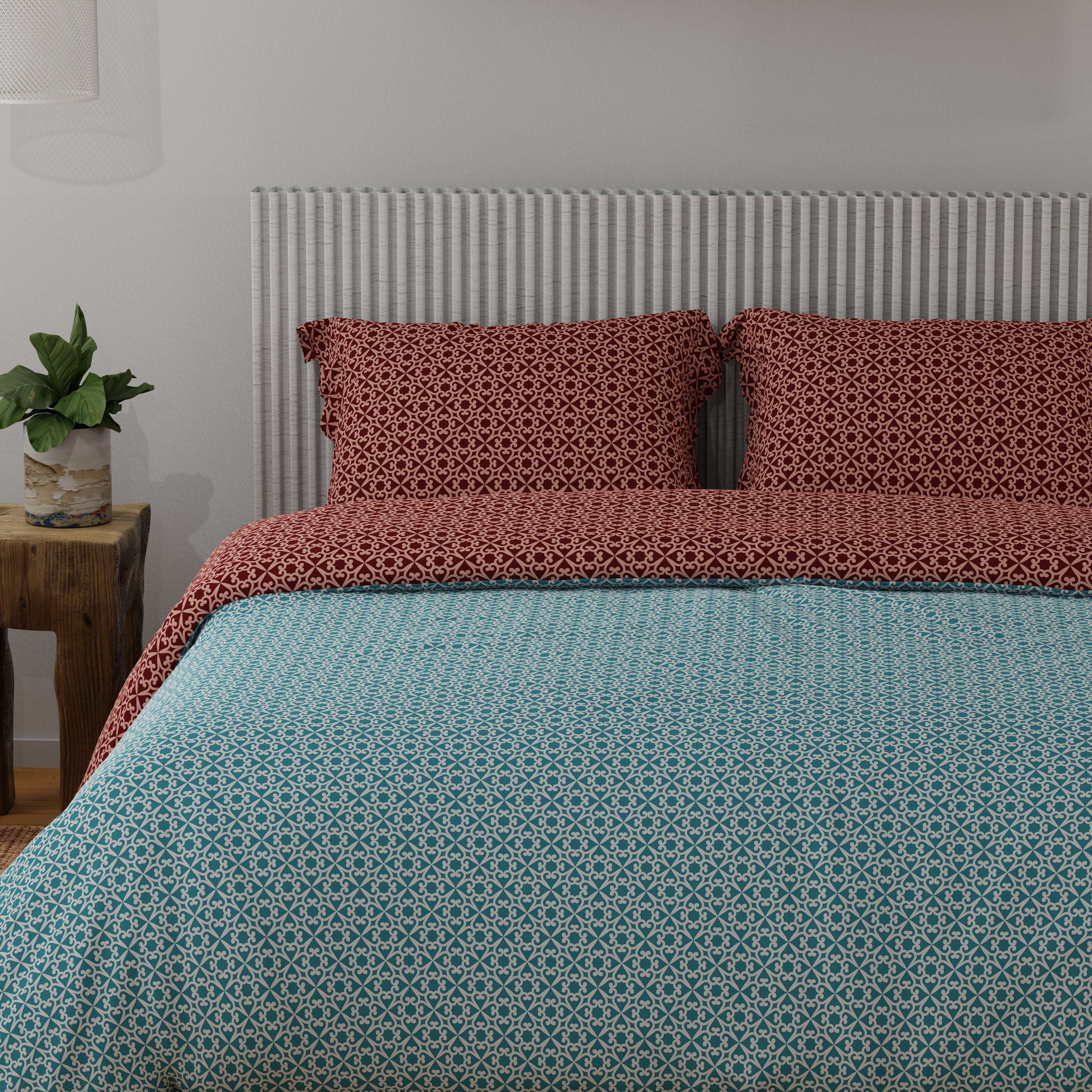 100% Cotton 200 TC Reversible Quilt - Floraline Dynamics