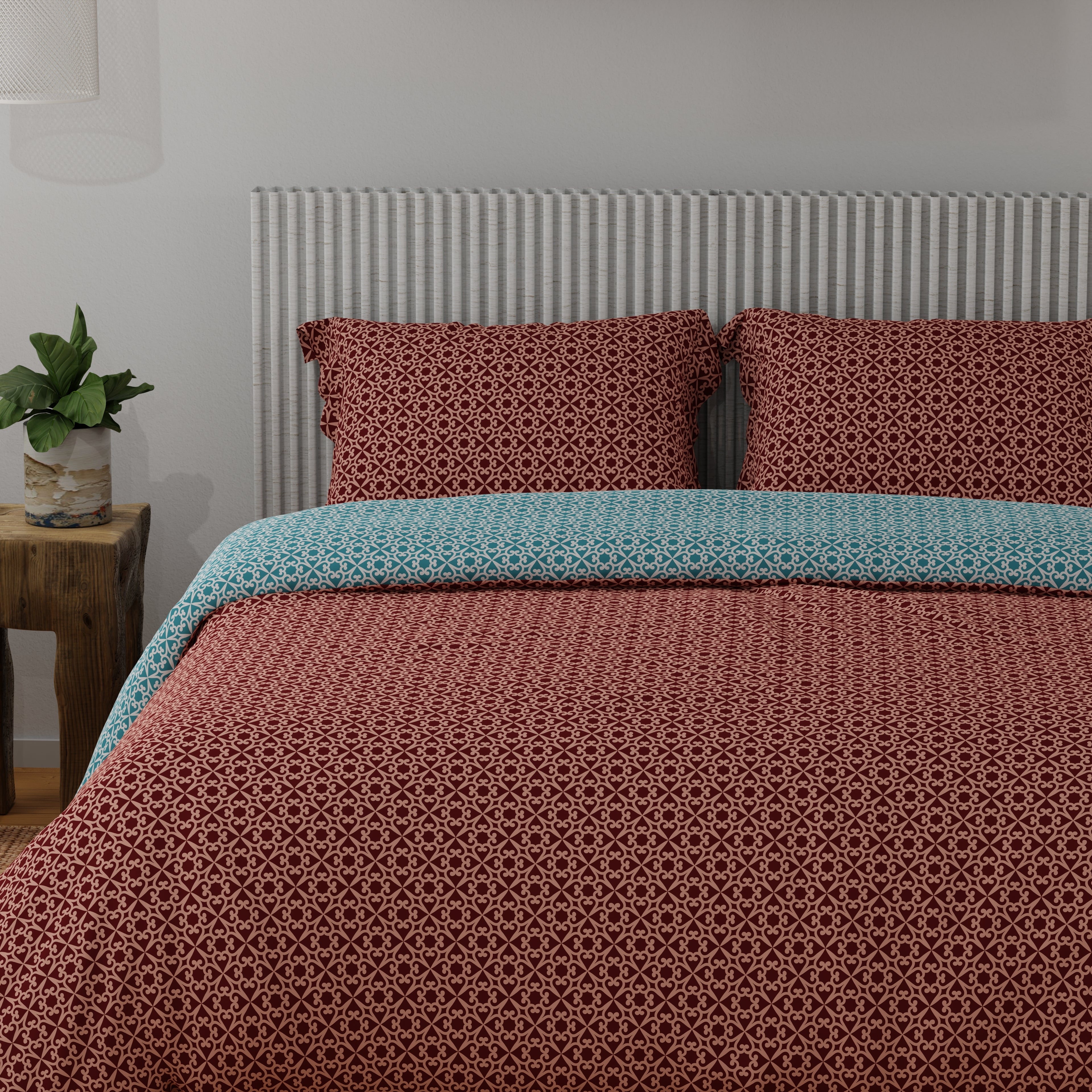100% Cotton 200 TC Reversible Quilt - Floraline Dynamics