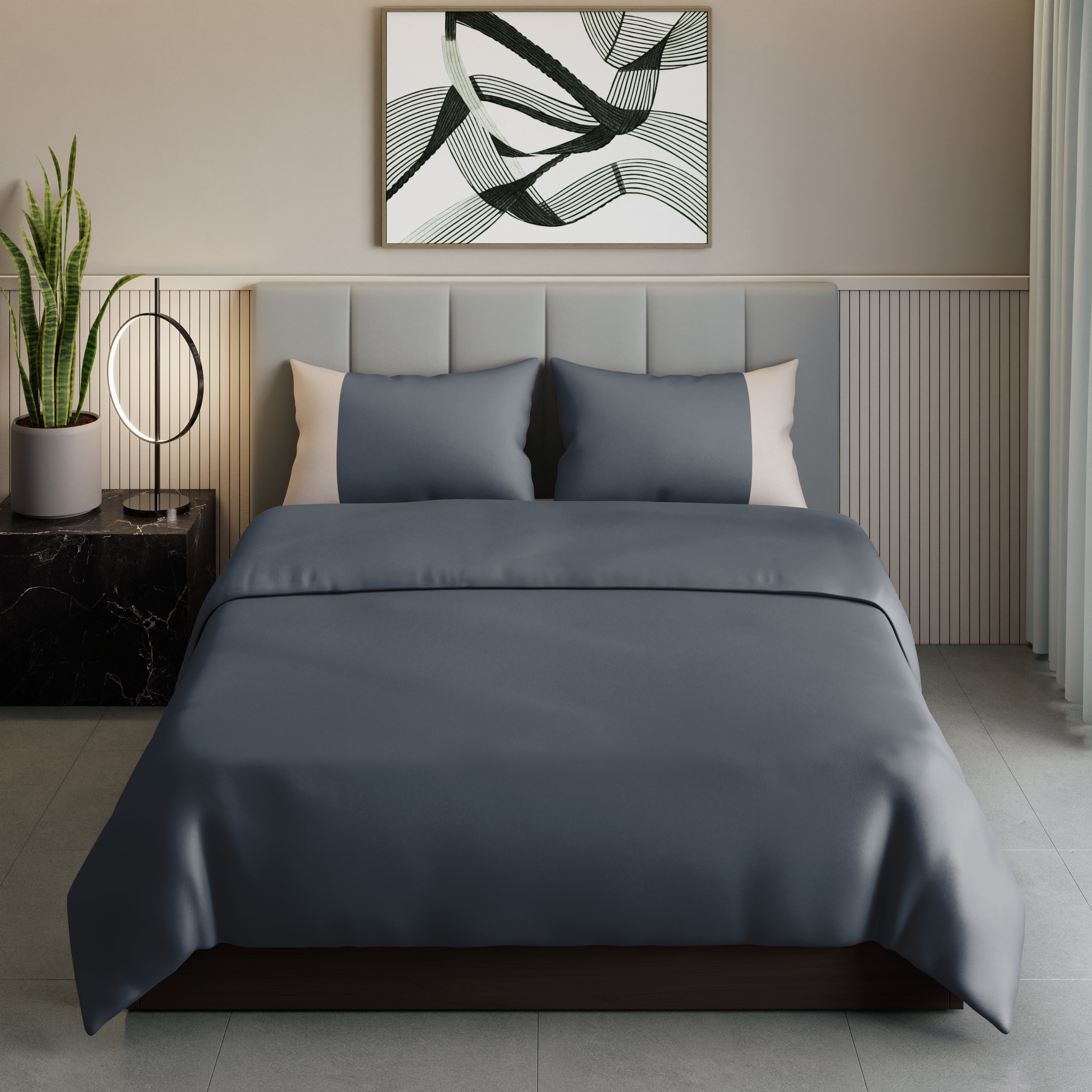 300 TC 100% Cotton - Turbulence Bedsheet Set