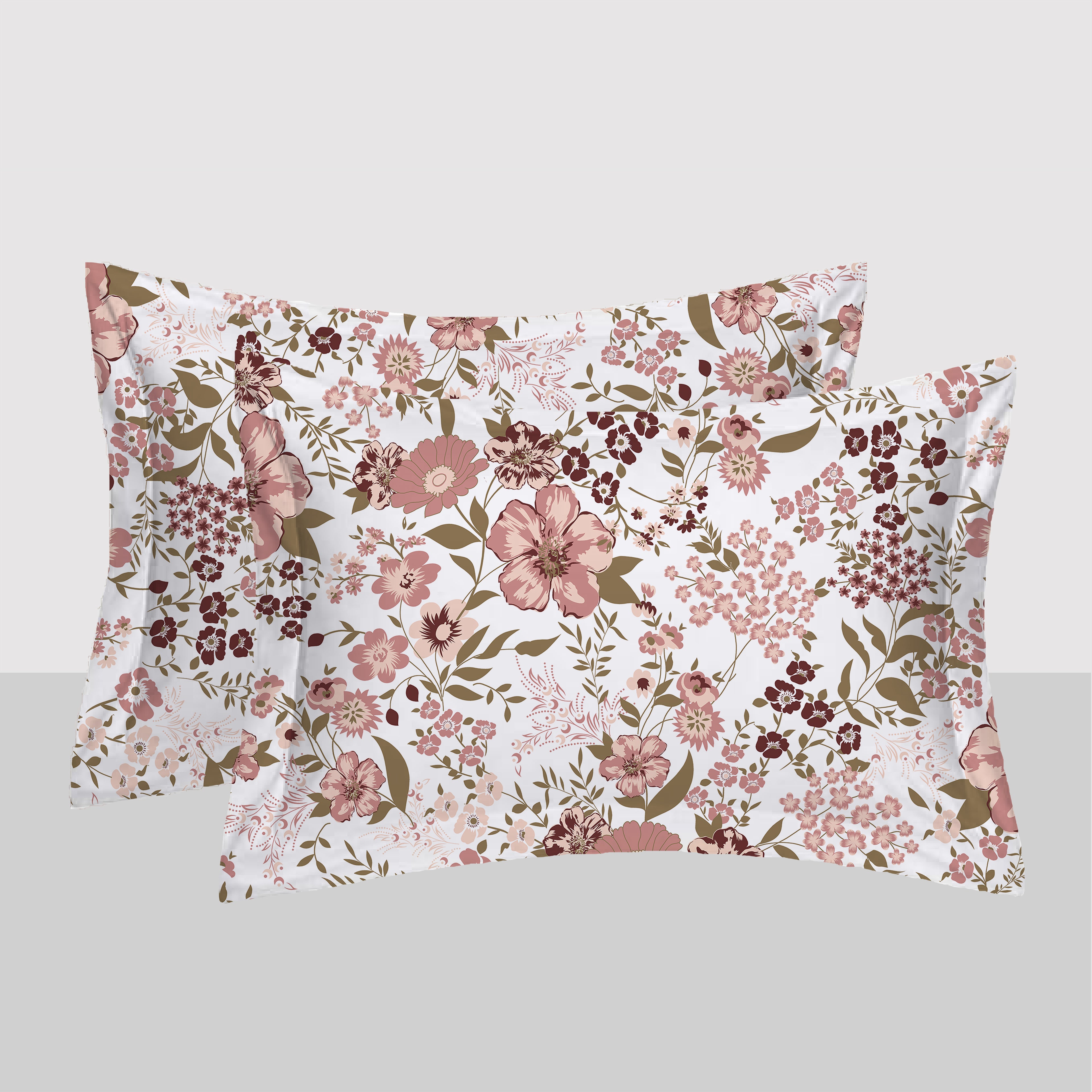 Swaas 100% Pure Cotton Garden Gala Pillow Covers