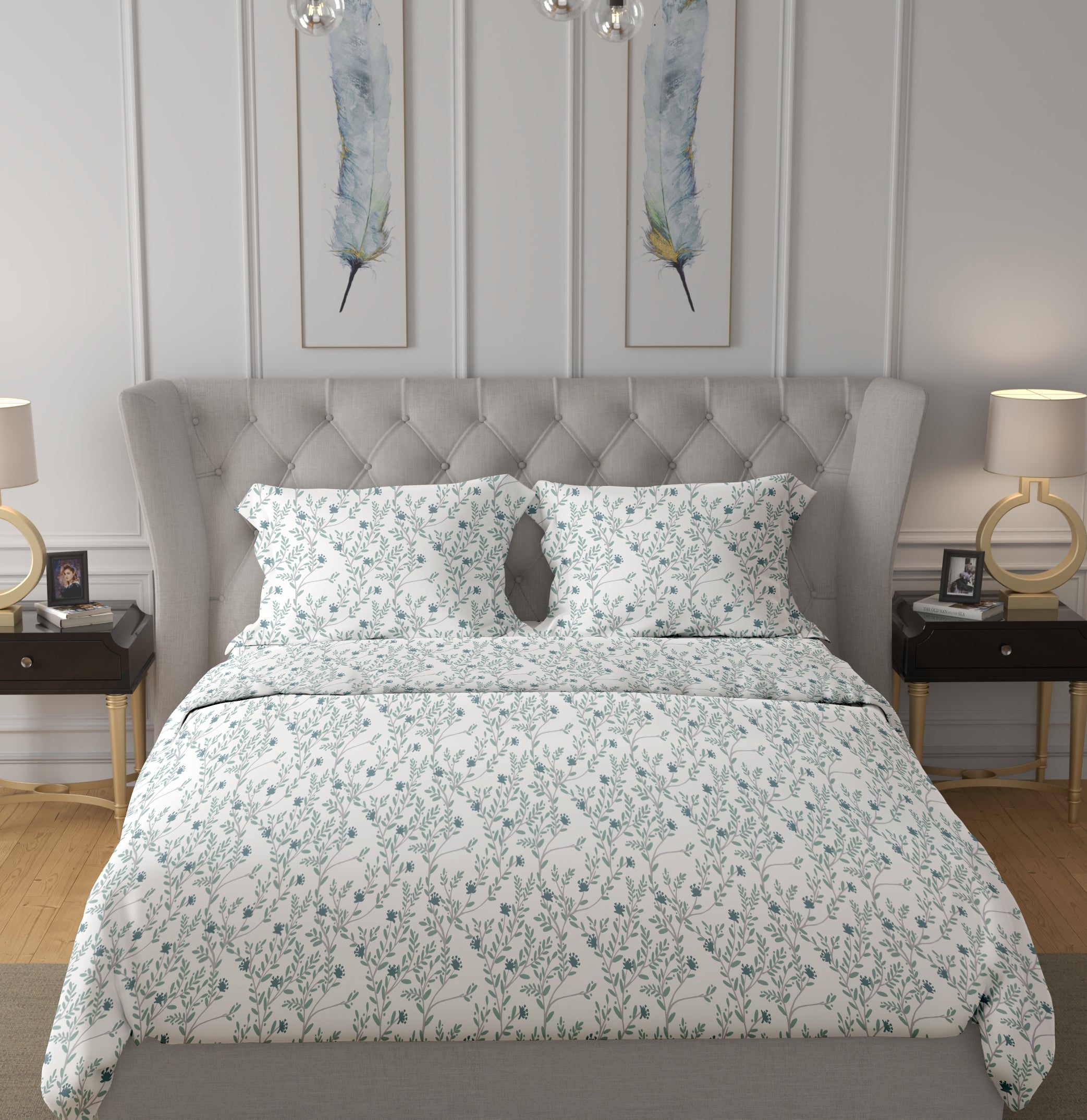 100% Pure Cotton Little Birdie Bedsheet Set