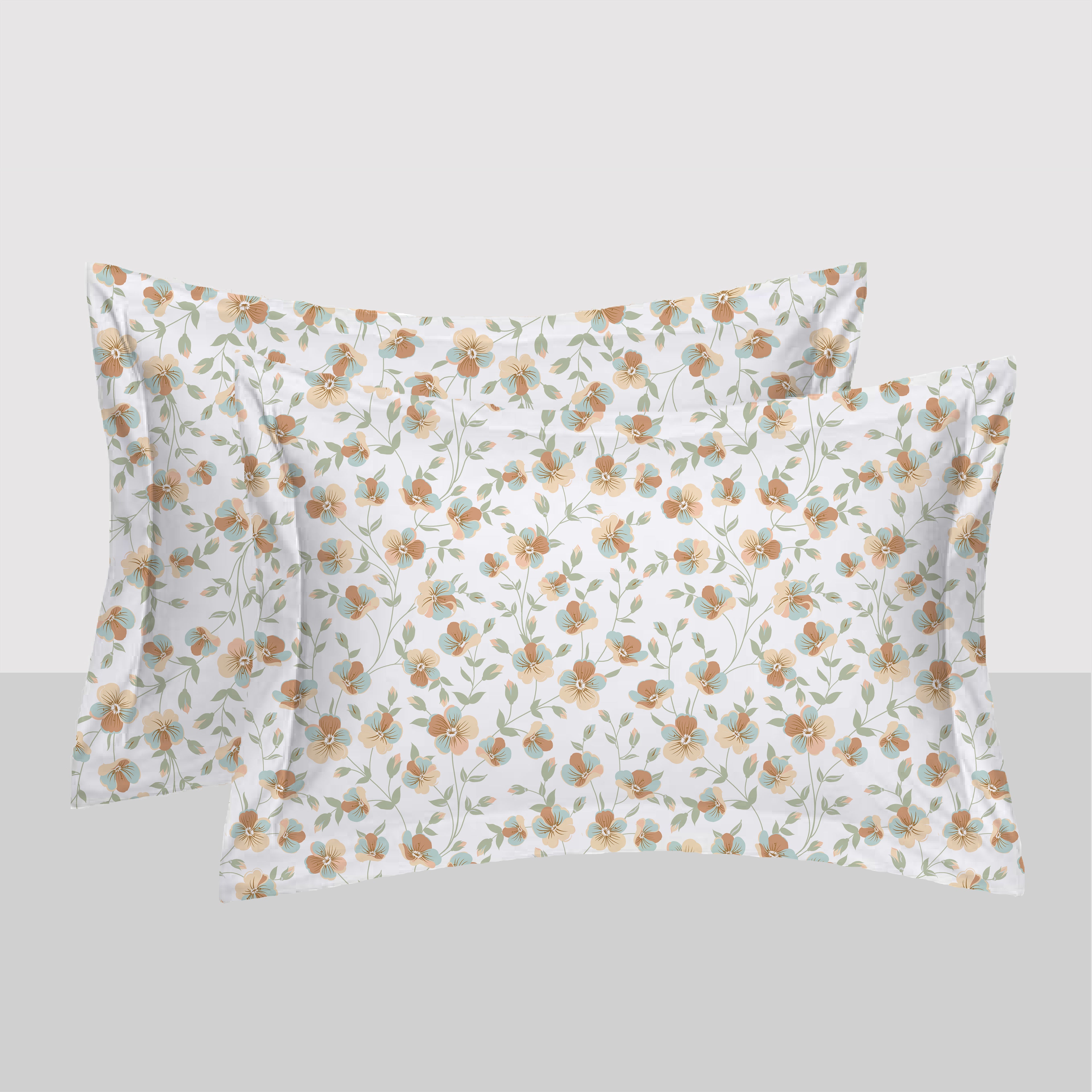 Swaas 100% Pure Cotton Petal Parade Pillow Covers