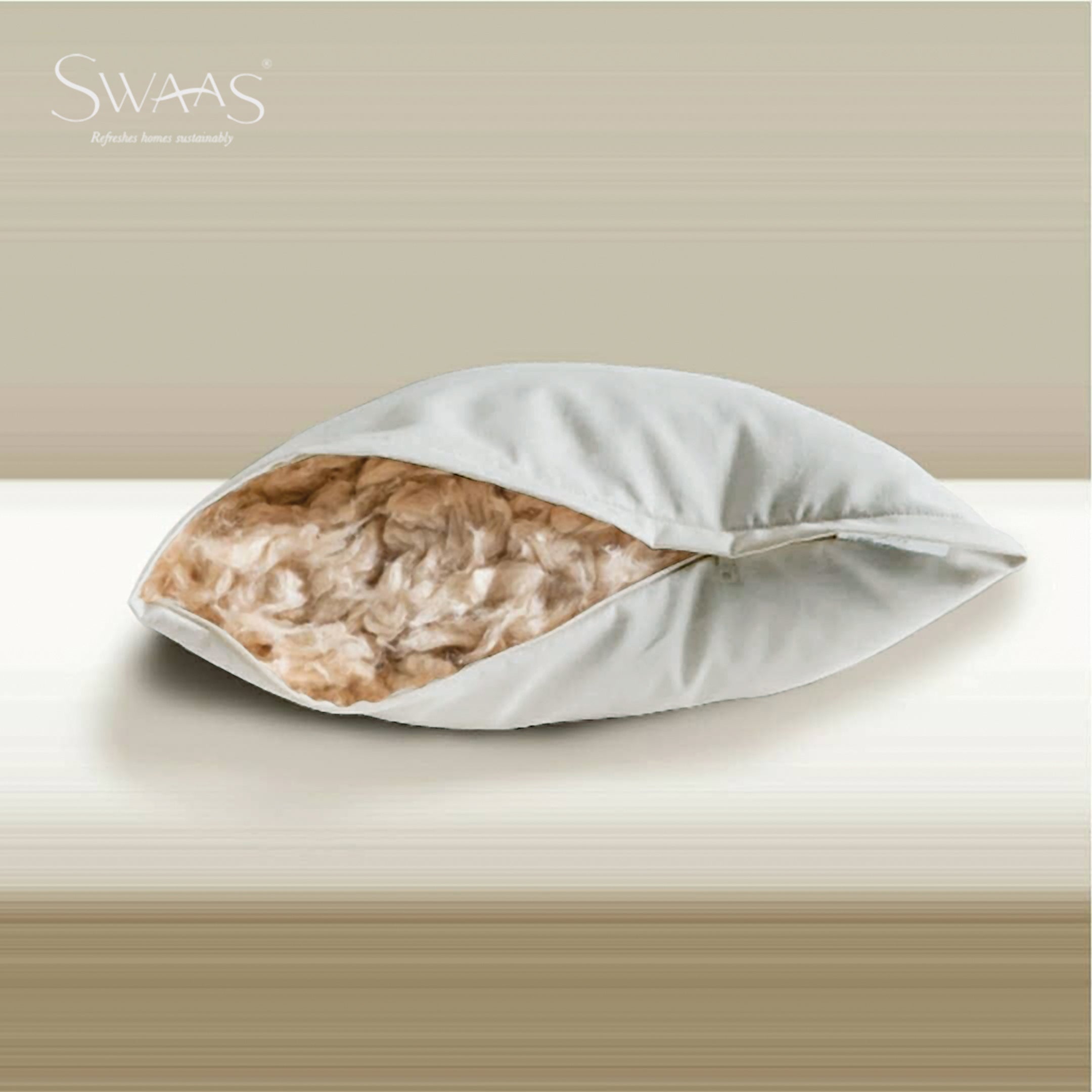 100% Organic Silk Cotton Pillow - Sky Blue