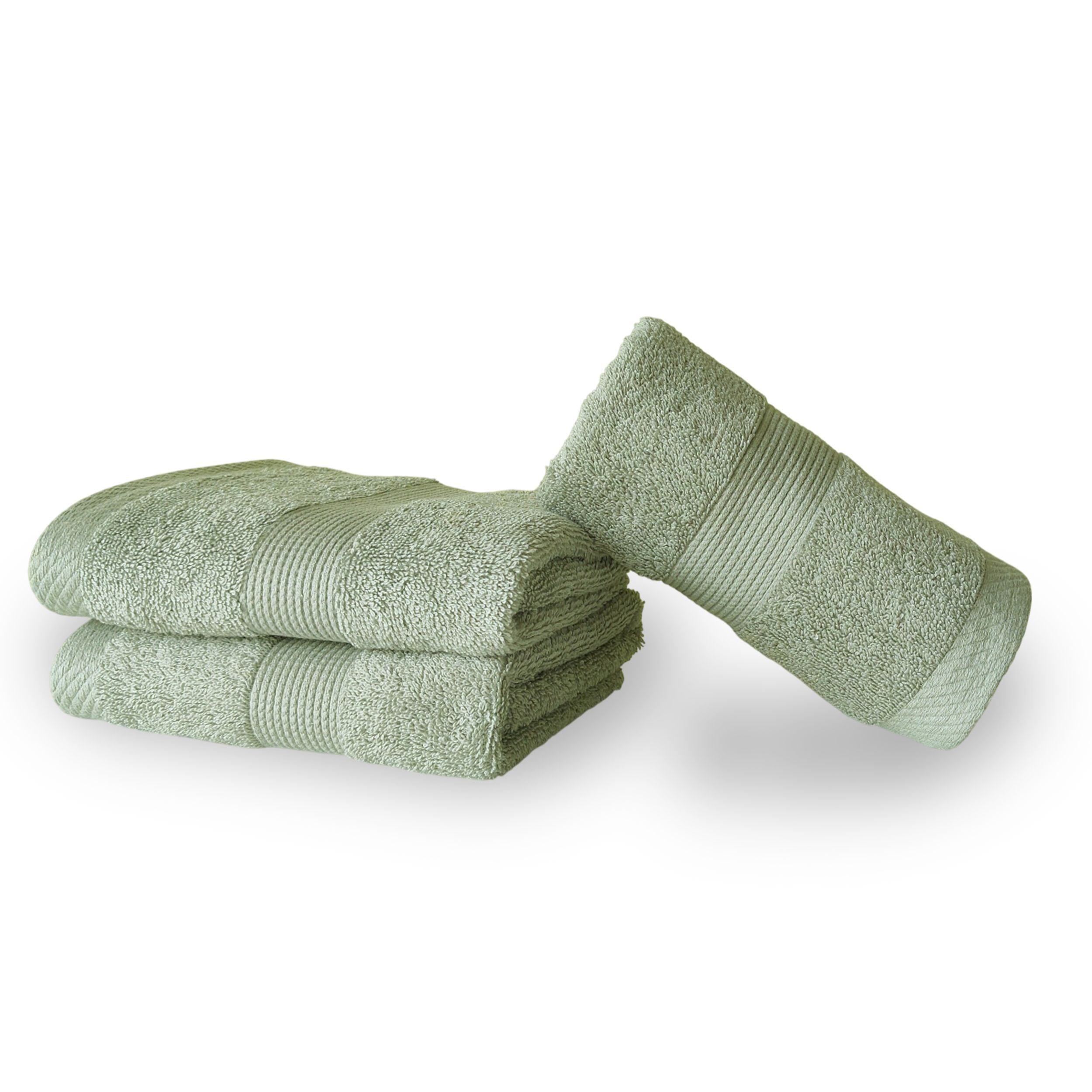 100% Cotton Terry Hand Towel - Sage