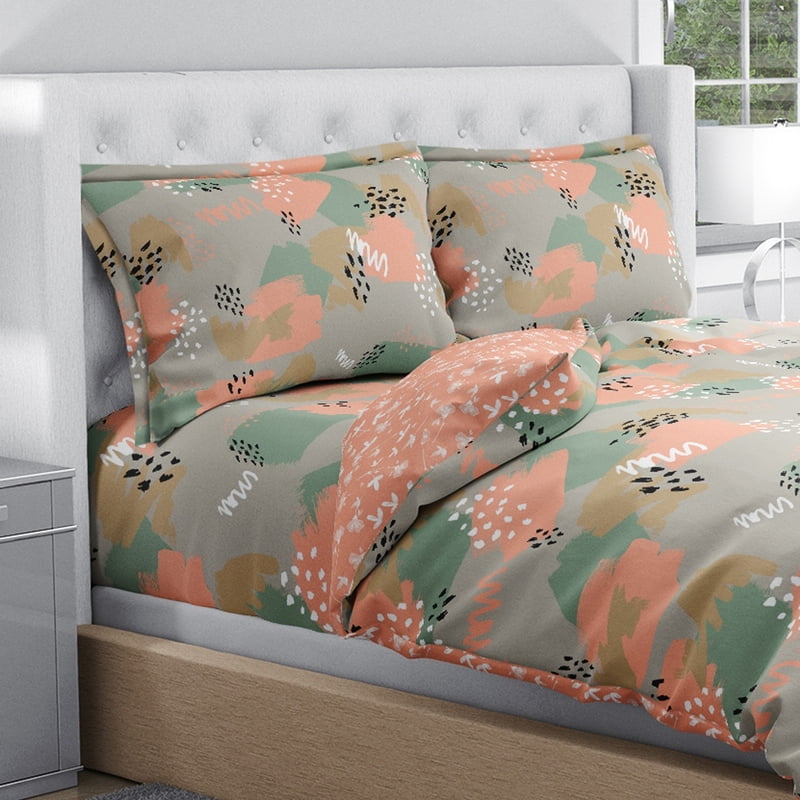 Swaas 100% Pure Cotton Abstract BrushStrokes Pillow Covers