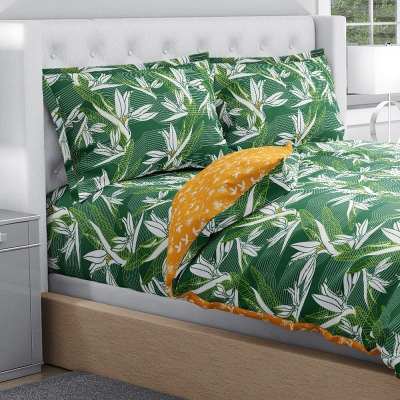 Swaas 100% Pure Cotton Tropical Treasure Pillow Covers