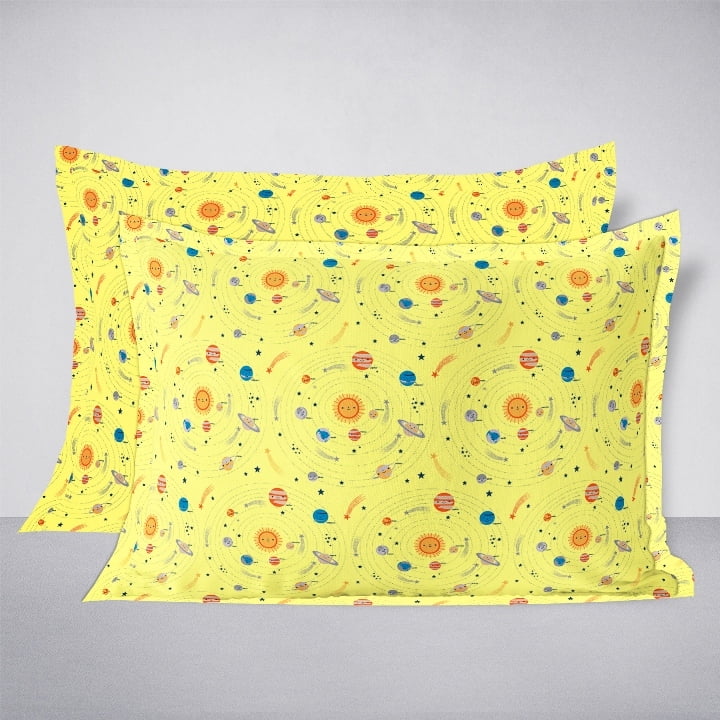 Swaas Space Galaxy 100% Pure Cotton Antimicrobial Kids Pillow Covers