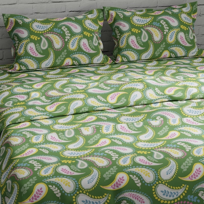 Swaas 100% Pure Cotton Paisley Pillow Covers