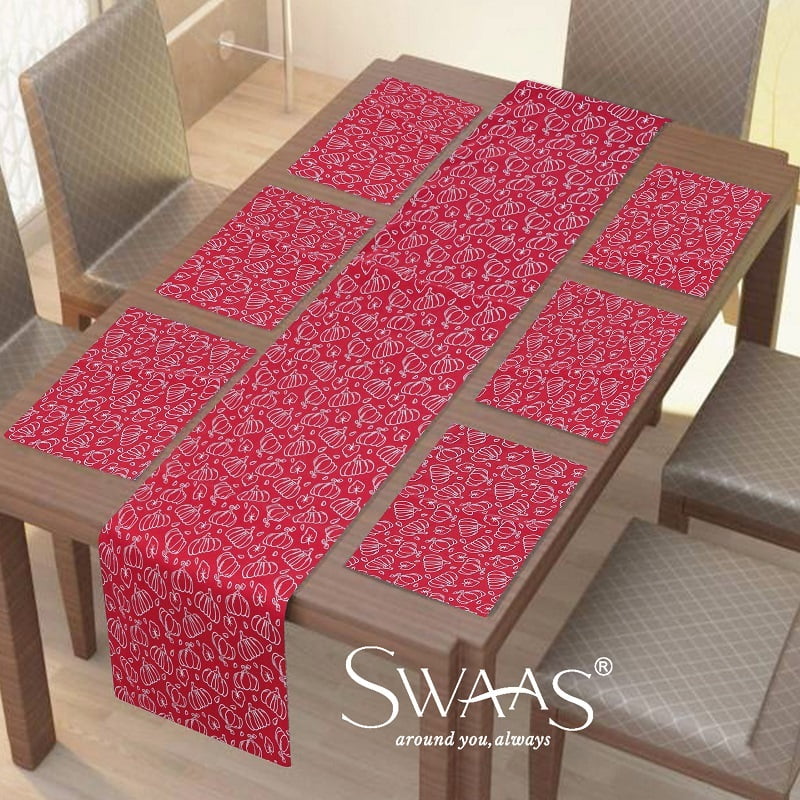 Cotton Pumpkin Printed Table Runner