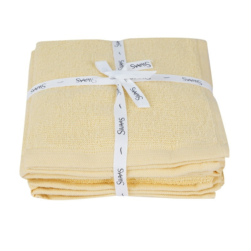 Pure Cotton Terry Dish Cloth - Chamomile - Set of 8