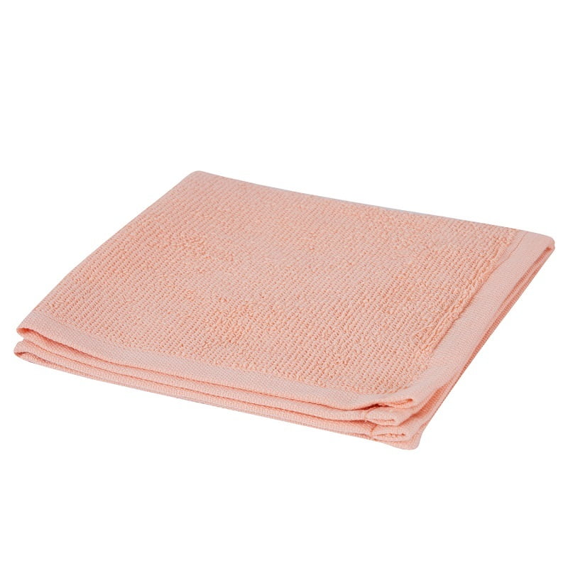 Cotton Terry Dish Cloth - Salmon - Set of 8, 100% Cotton