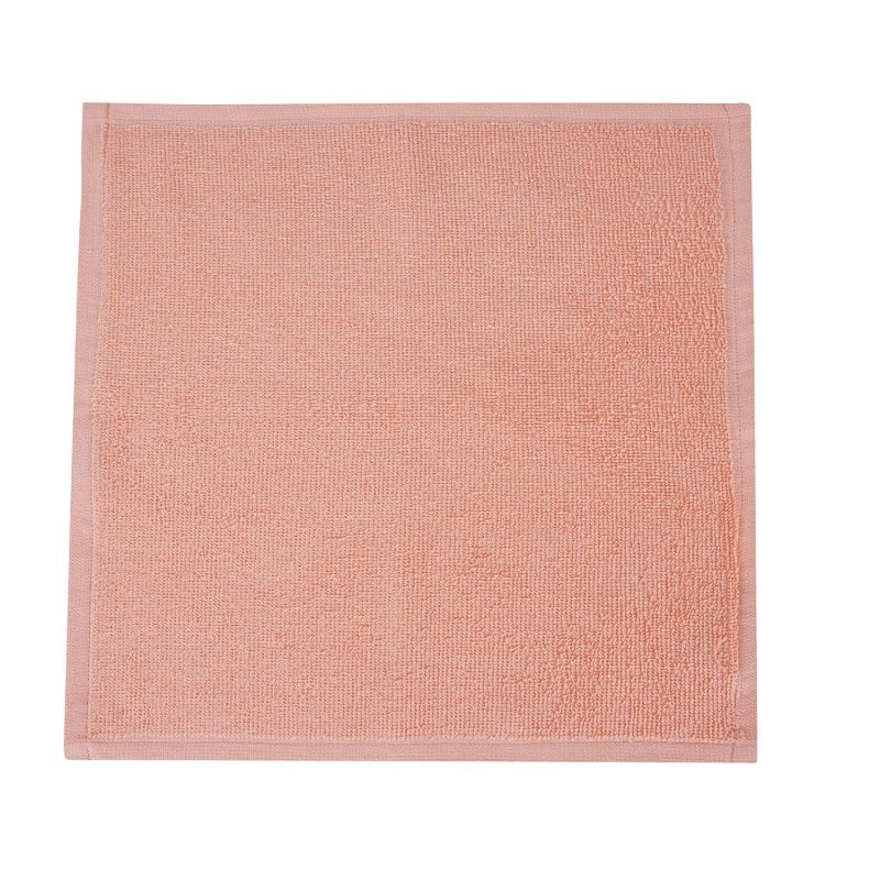Cotton Terry Dish Cloth - Salmon - Set of 8, 100% Cotton