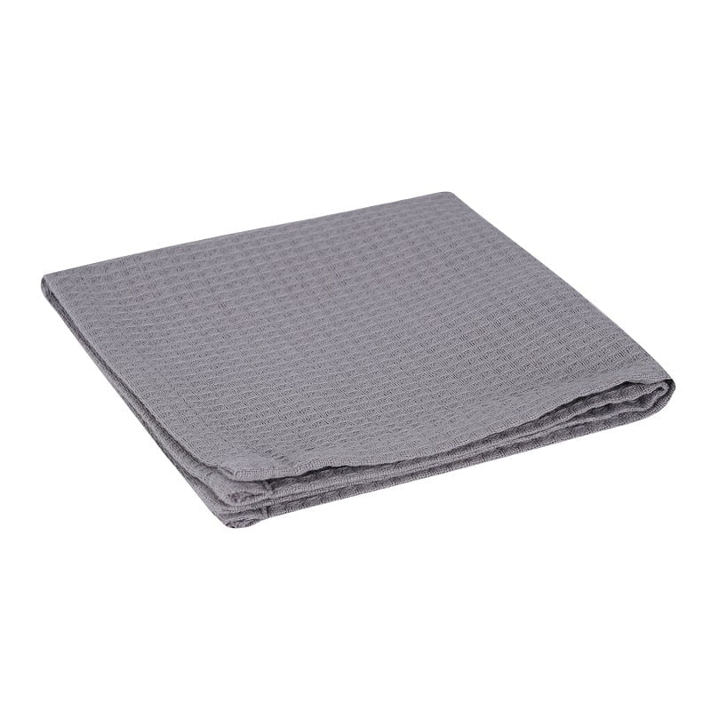 Cotton Waffle Dish Cloth Honeycomb Design - Ash - Set of 8