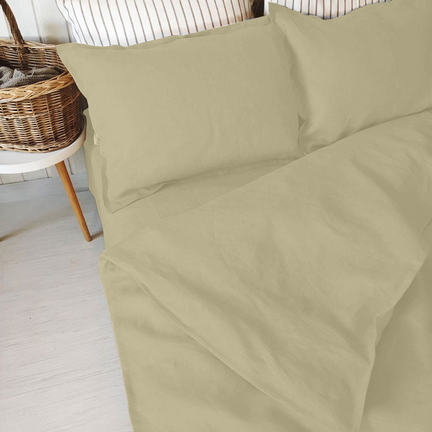 Swaas 100% Pure Linen New Natural Luxury Bedsheet Set