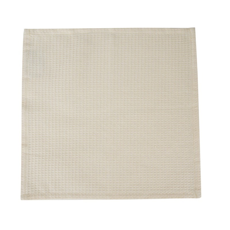 Pure Cotton Waffle Dish Cloth Honeycomb Design - Pistachio Shell - Set of 8