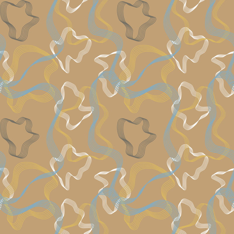 Swaas 100% Pure Cotton  Circle Stripes Ivory / Light Brown Reversible Quilt