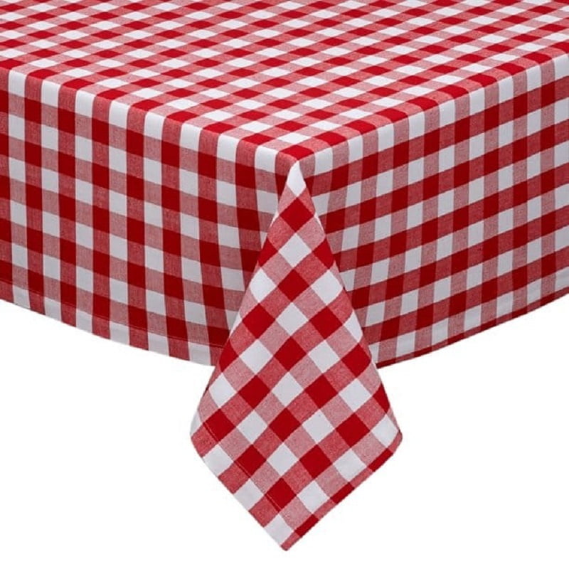 Red Check Table Cloths - 100% Cotton