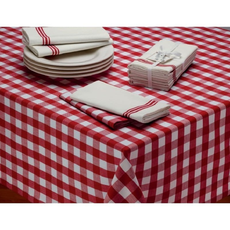 Red Check Table Cloths - 100% Cotton