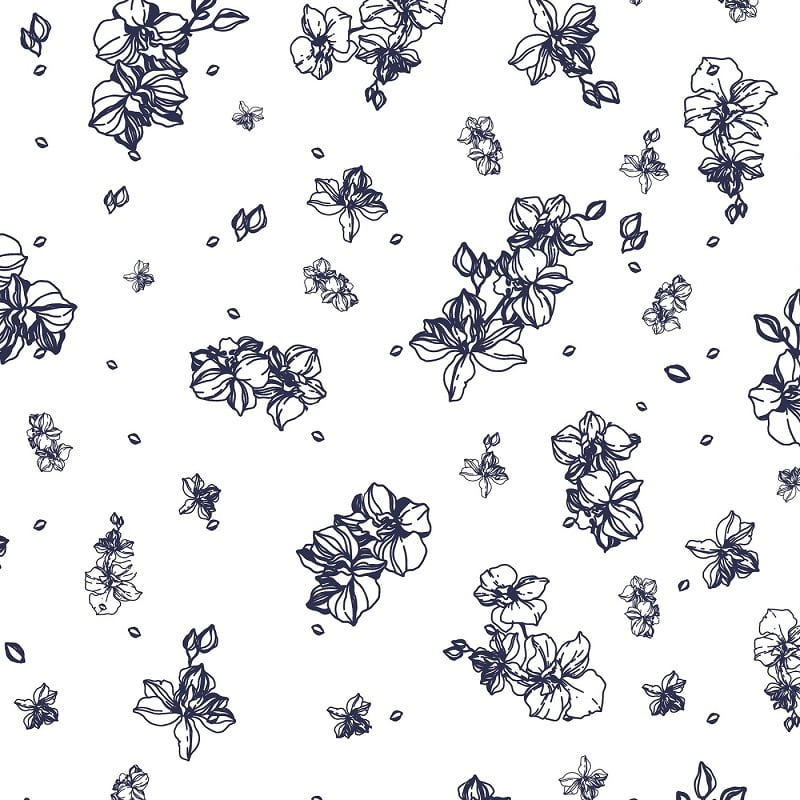 Antimicrobial 100% Pure Cotton Linear Floral Bedsheet Set