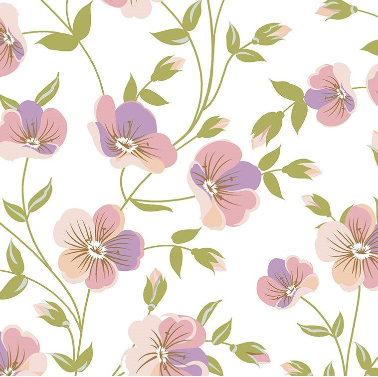 200 TC 100% Pure Cotton Petal Parade Pink Bedsheet Set