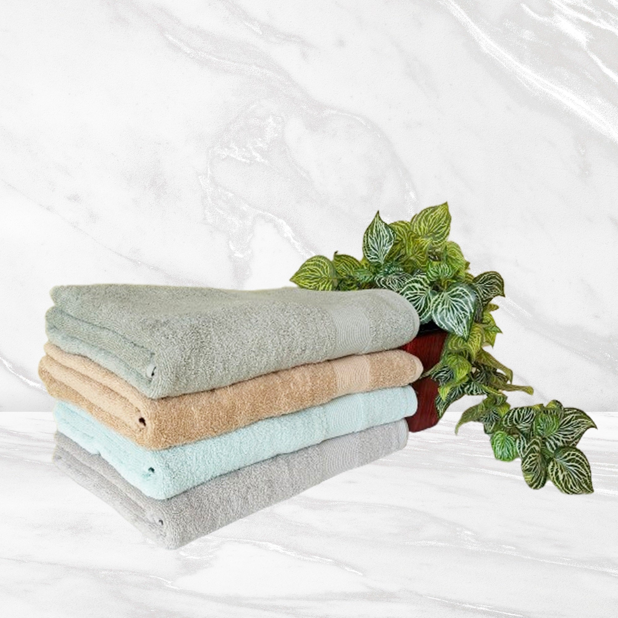 100% Cotton Terry Bath Towel - Blue