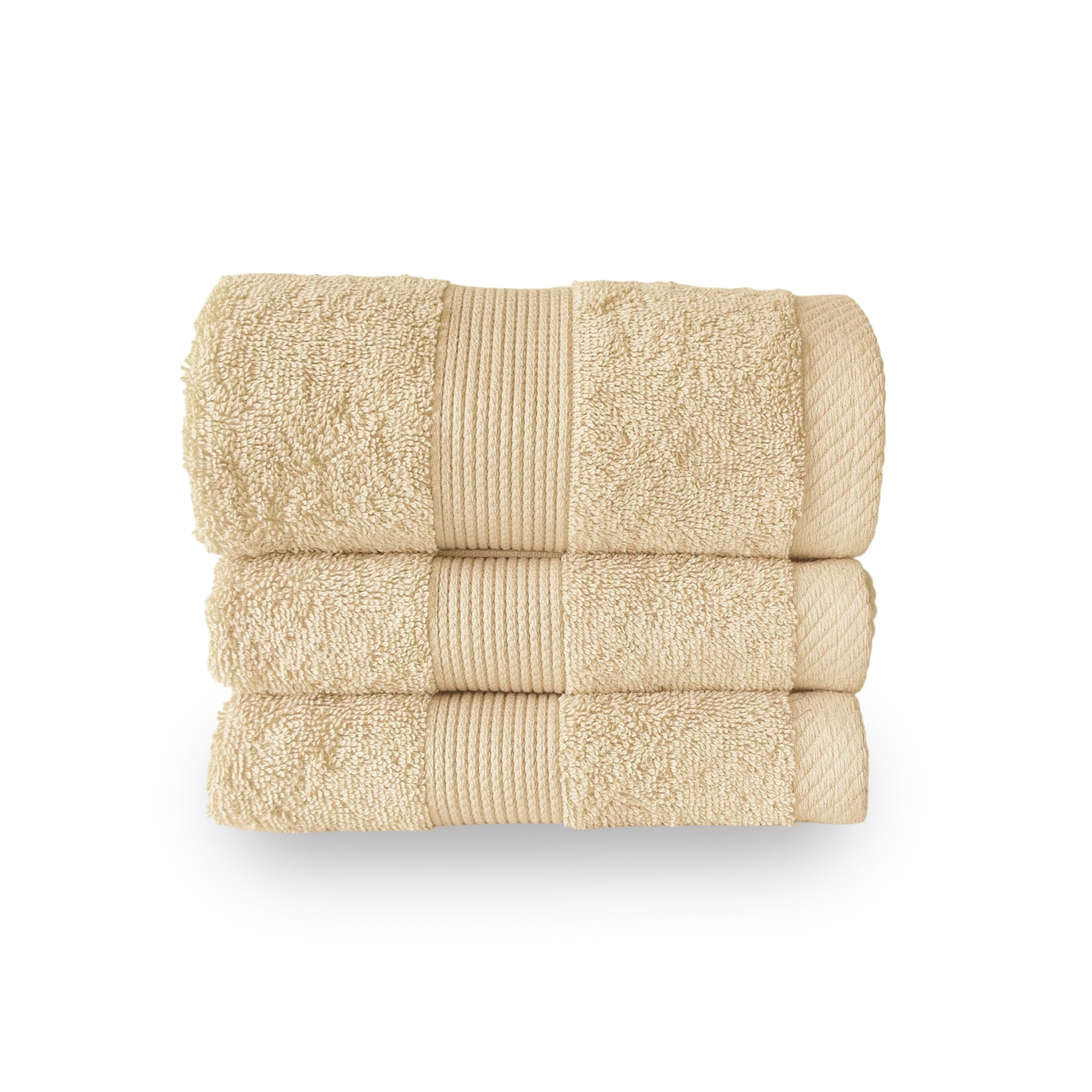 100% Cotton Terry Hand Towel - Pebble
