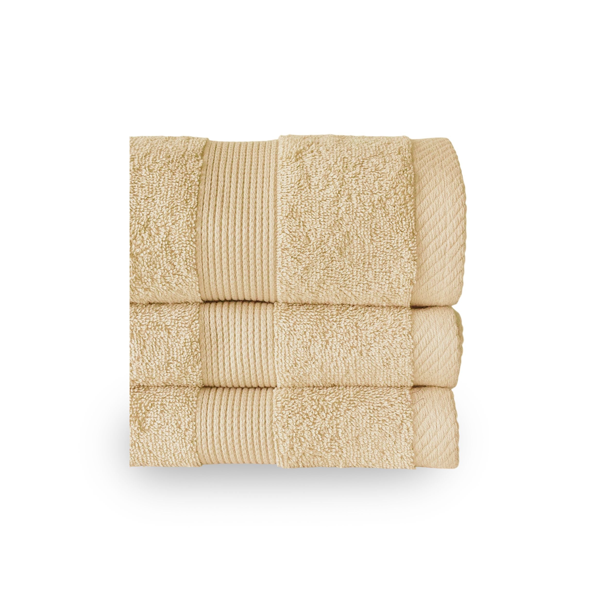 100% Cotton Terry Hand Towel - Pebble