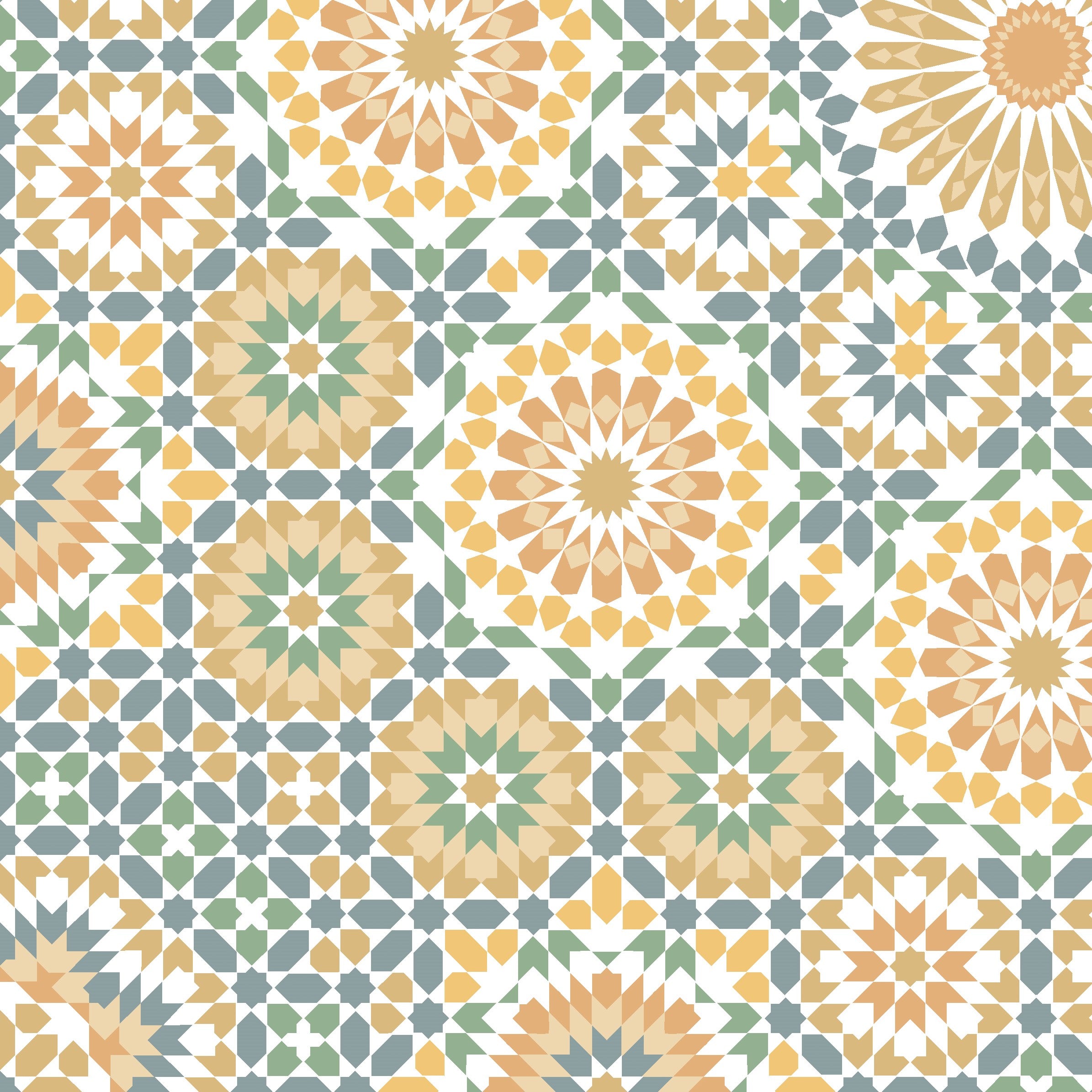 300 TC 100% Pure Cotton Circular Serenade Blue Bedsheet Set