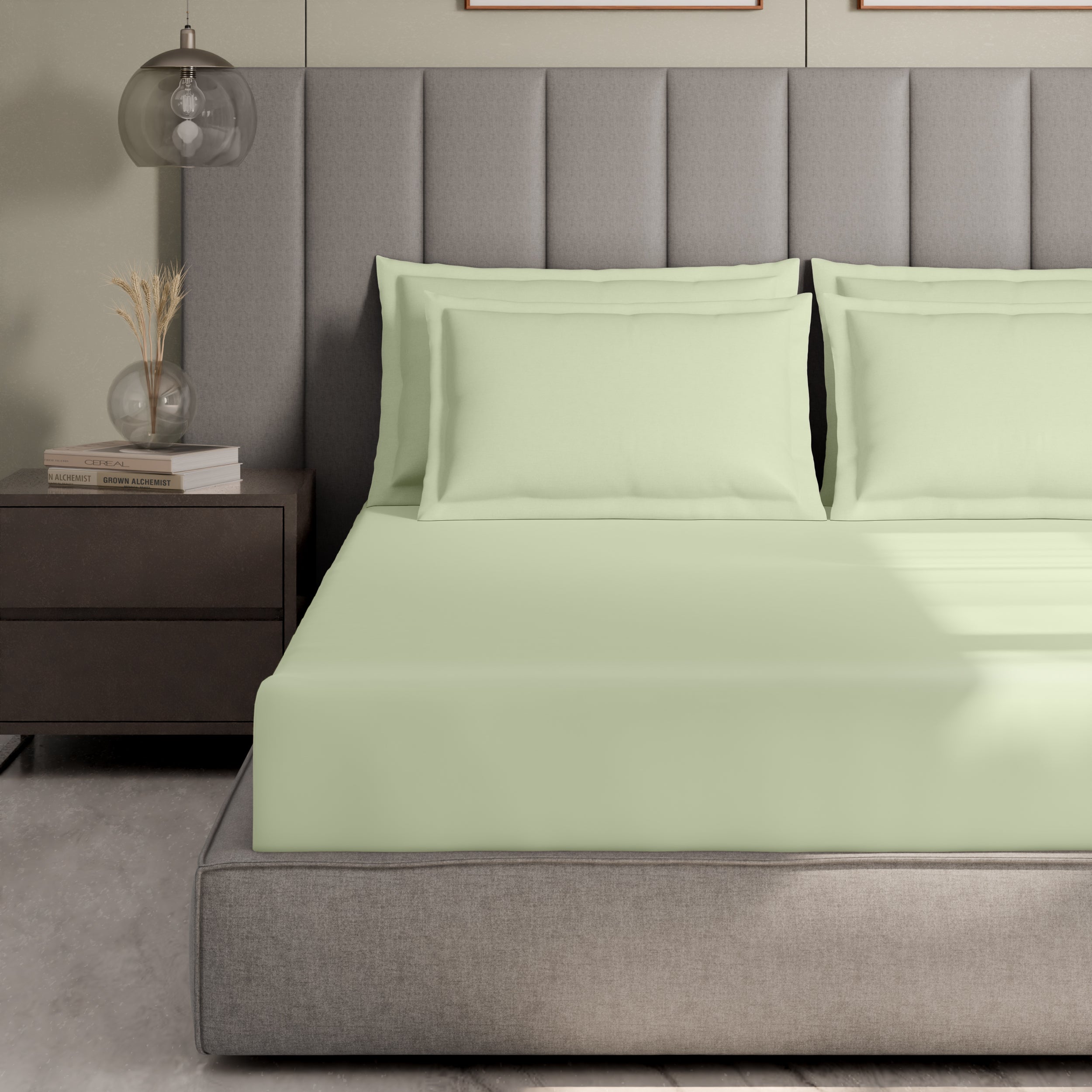 Swaas 100% Pure Cotton 600TC Fitted Sheet Set - Dewkist