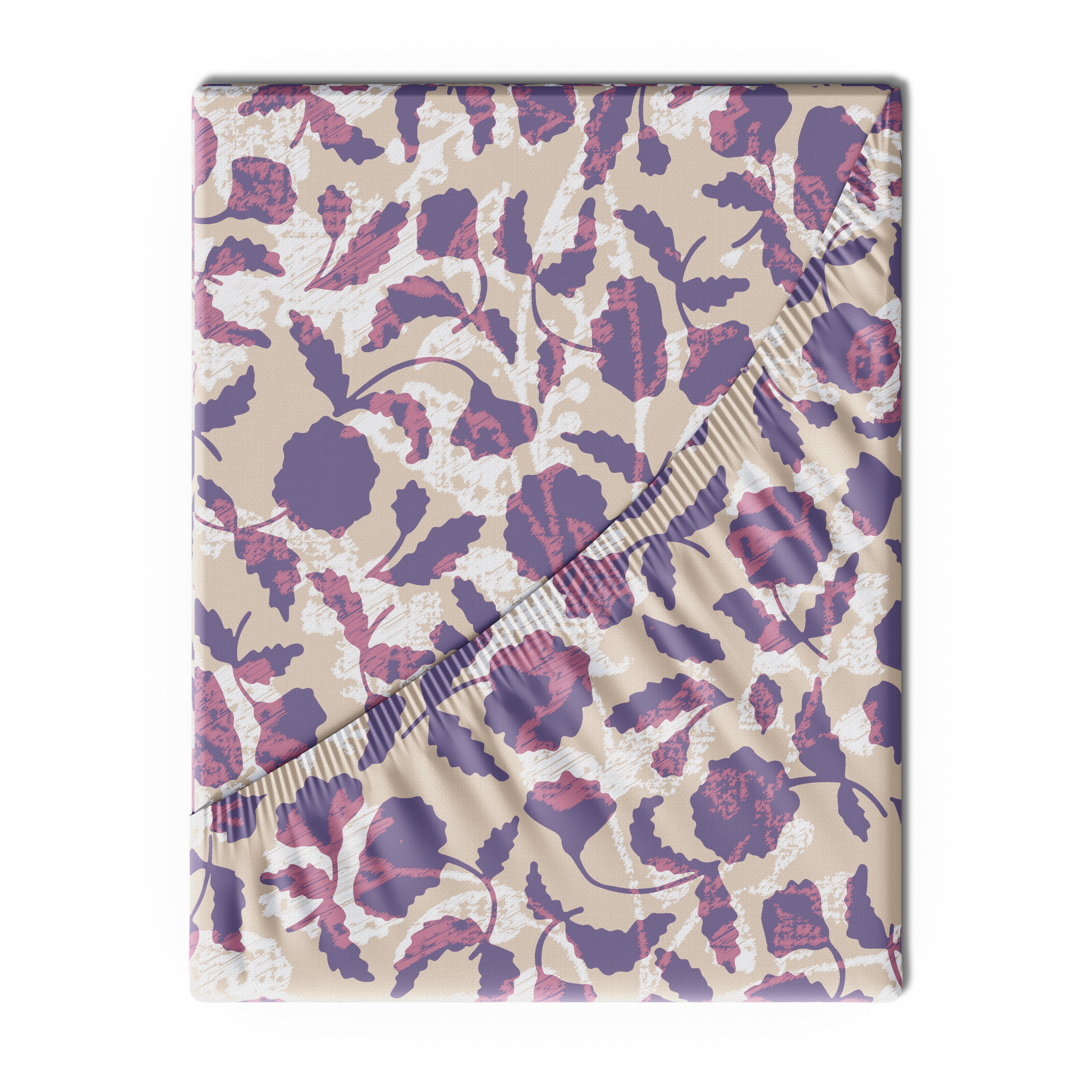Swaas 100% Pure Cotton Luma 200 TC Fitted Sheet Set - Lavender