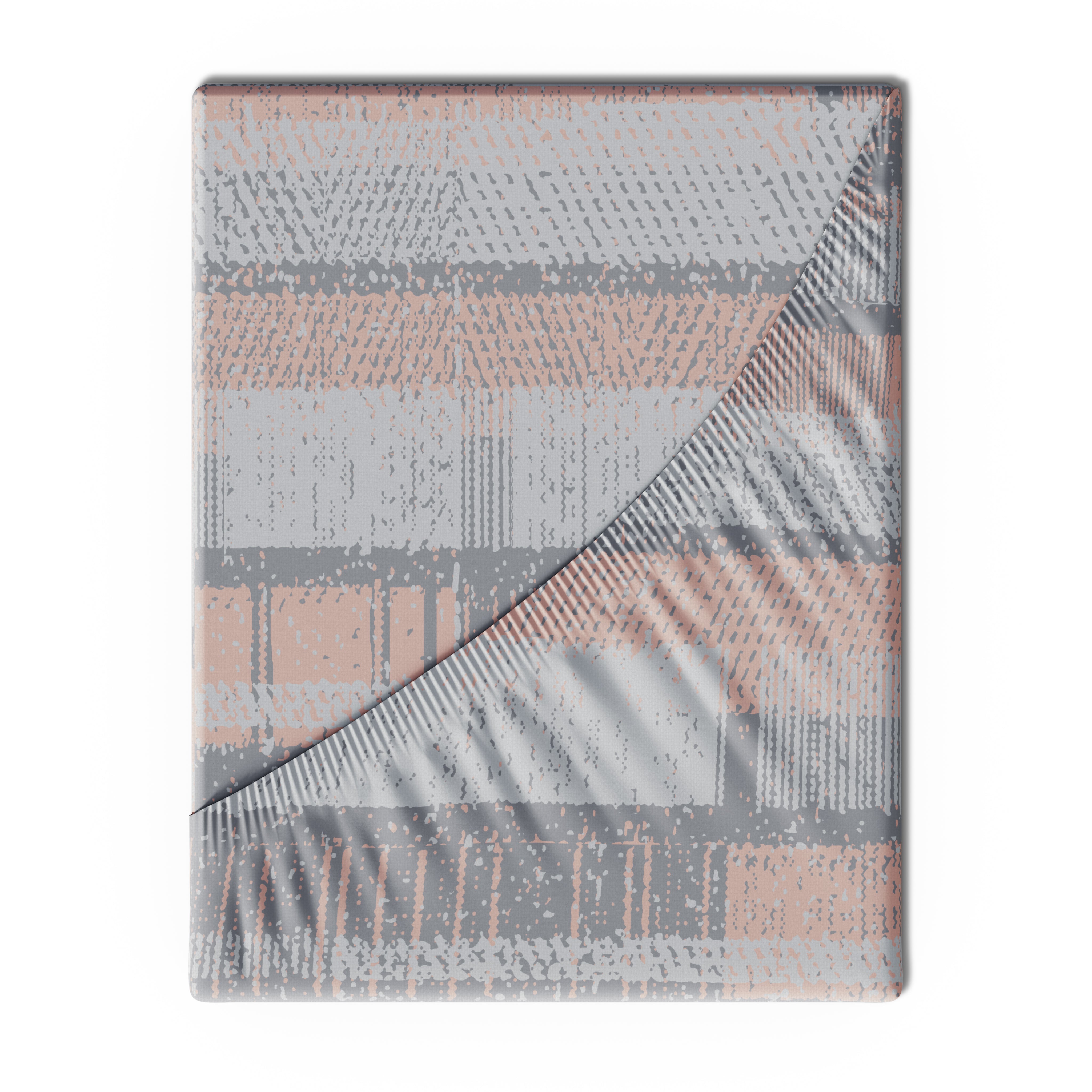 Swaas 100% Pure Cotton Wazo 200 TC Fitted Sheet Set - Slate Grey