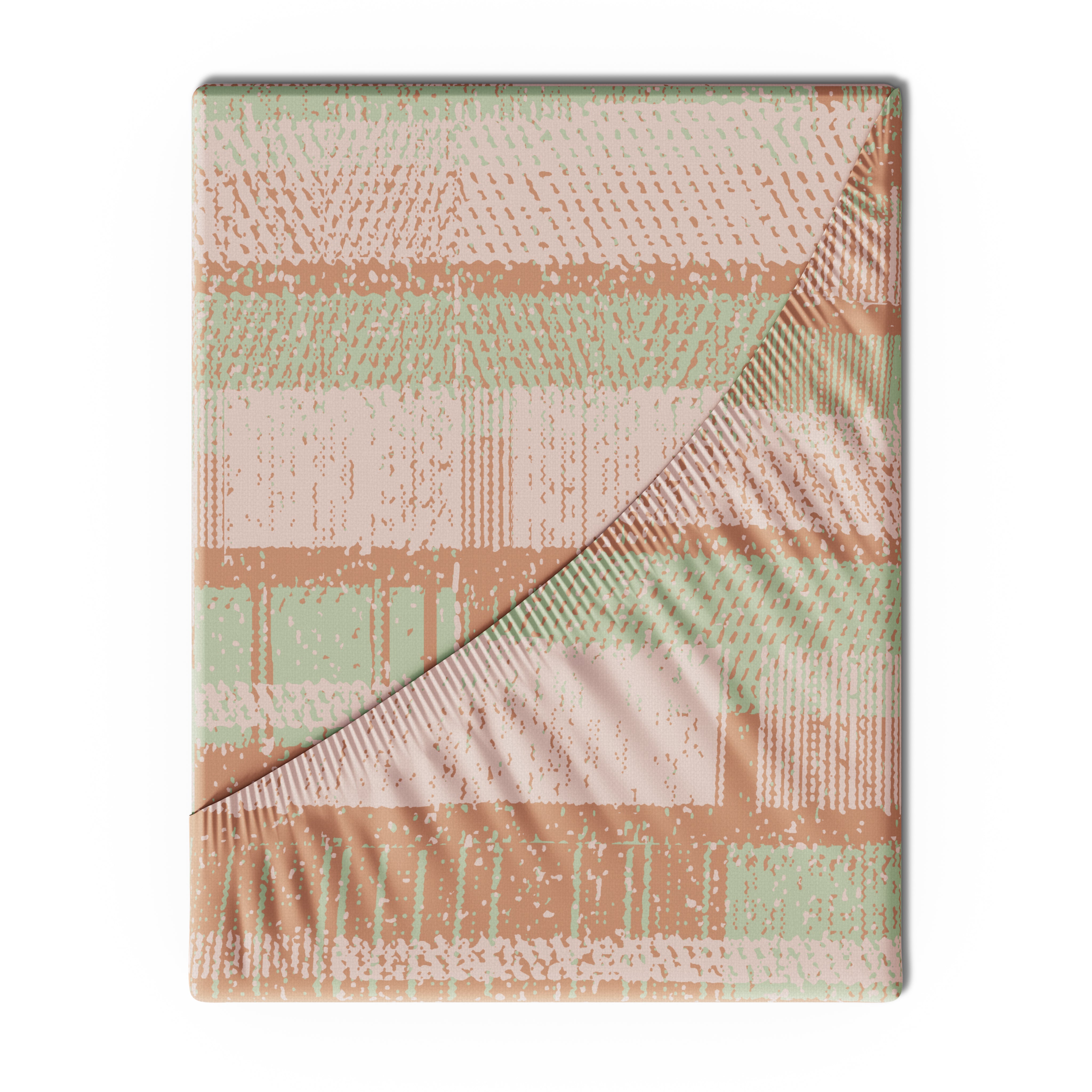 Swaas 100% Pure Cotton Wazo 200 TC Fitted Sheet Set - Copper