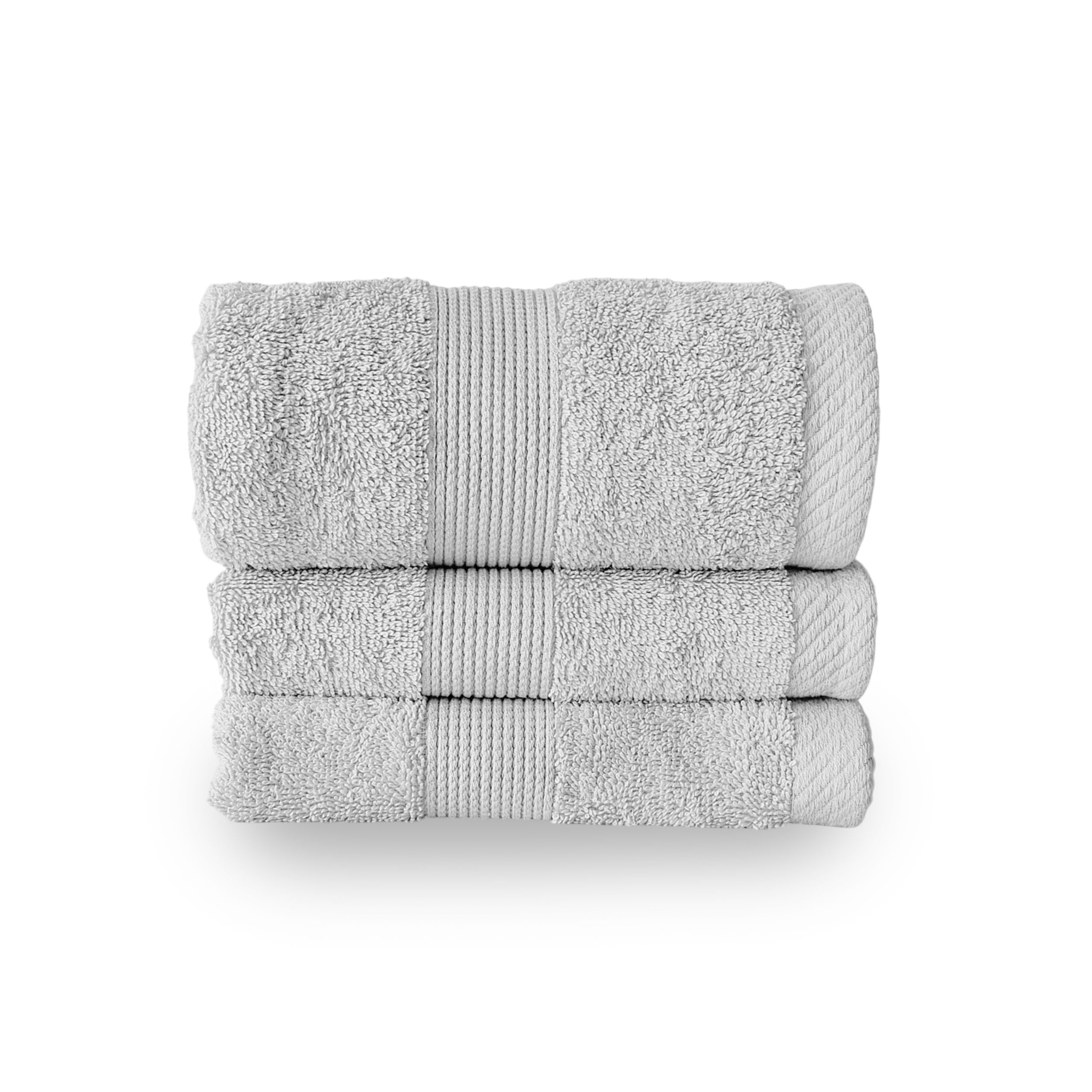 100% Cotton Terry Hand Towel - Grey