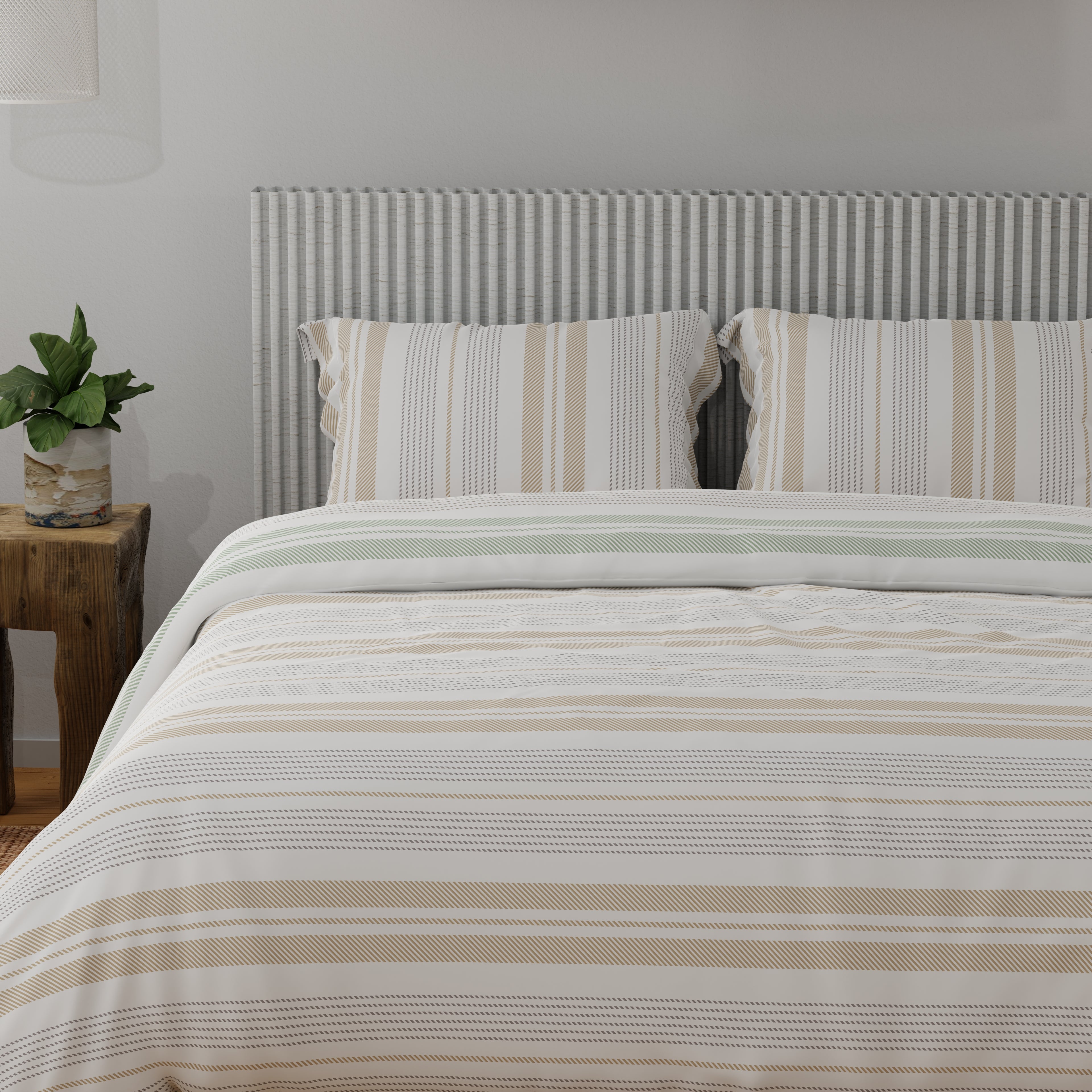 100% Cotton 200 TC Reversible Quilt (250 GSM) - Horizon Harmony