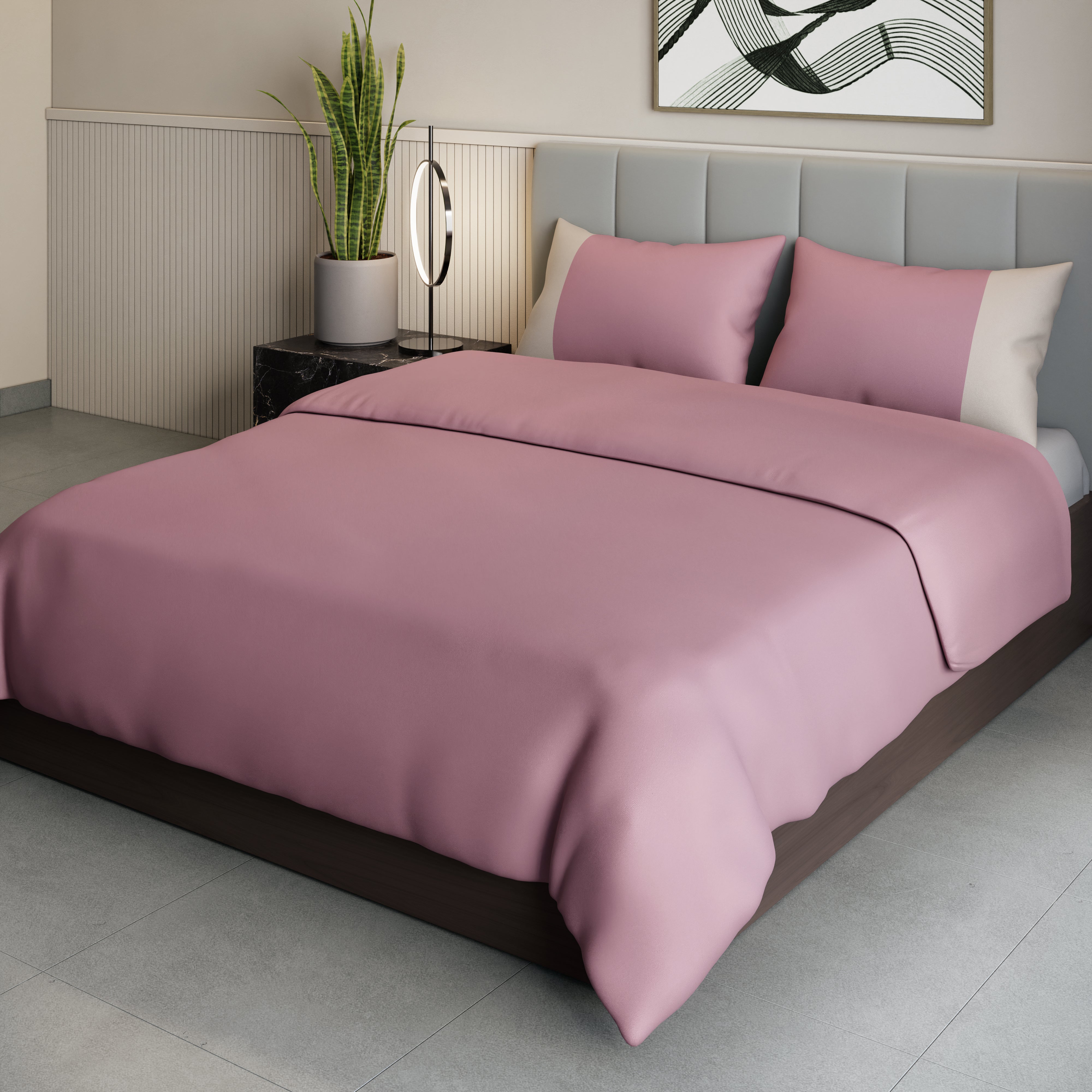 300 TC 100% Cotton - Lilas Bedsheet Set