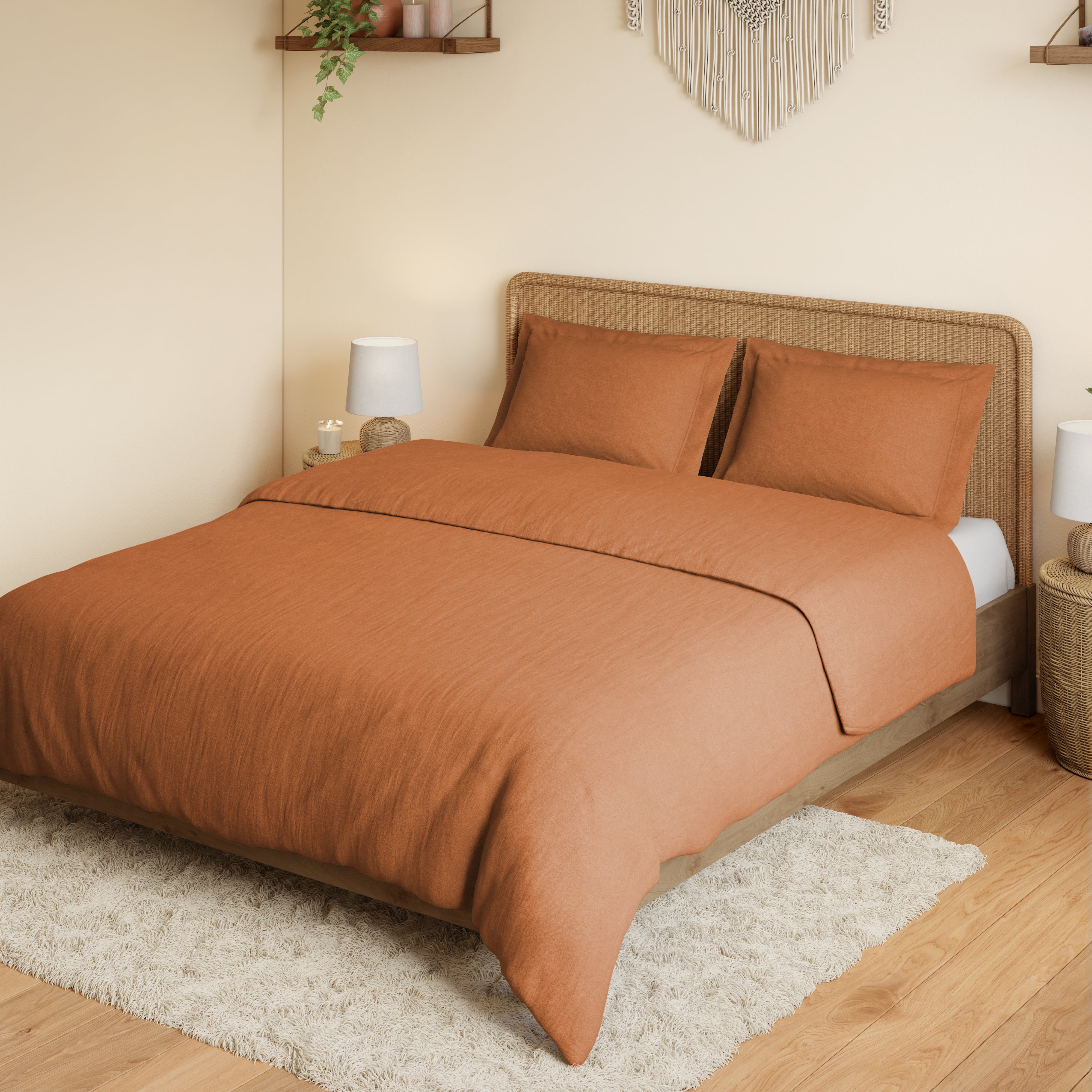 Meerkat Linen Cotton Bedsheet Set