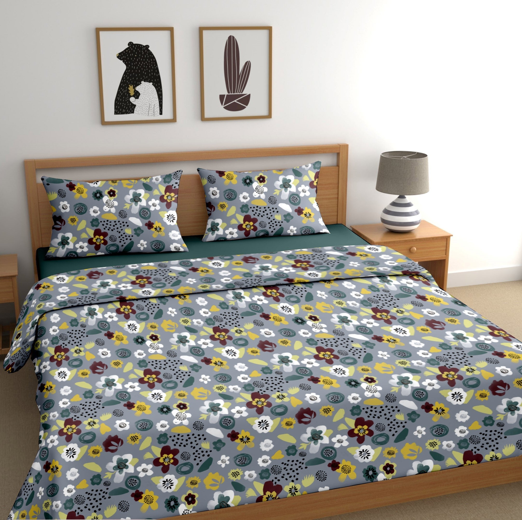 100% Pure Cotton Petal Princess Bedsheet Set