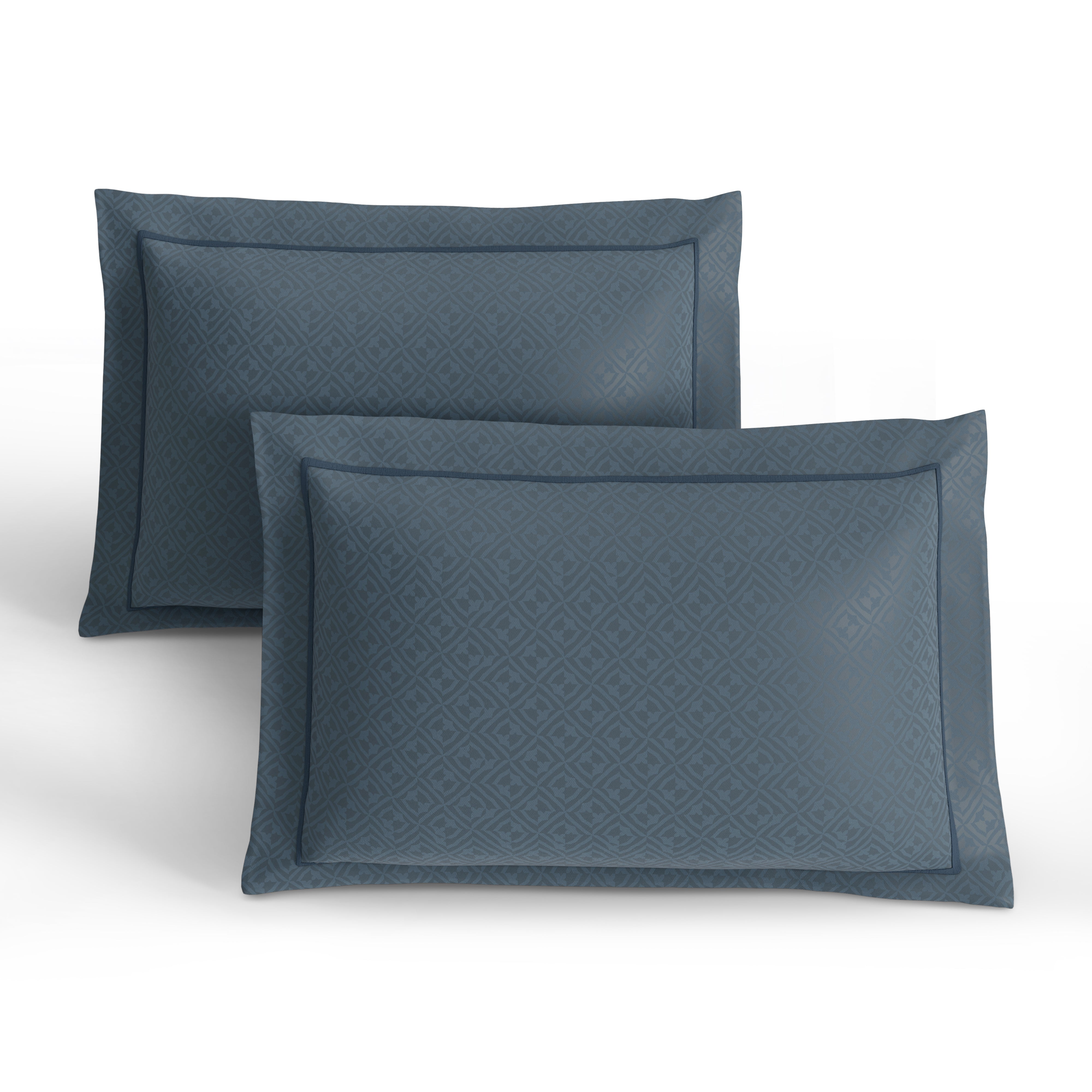 400 TC 100% Cotton Mizo Blue Bedsheet Set