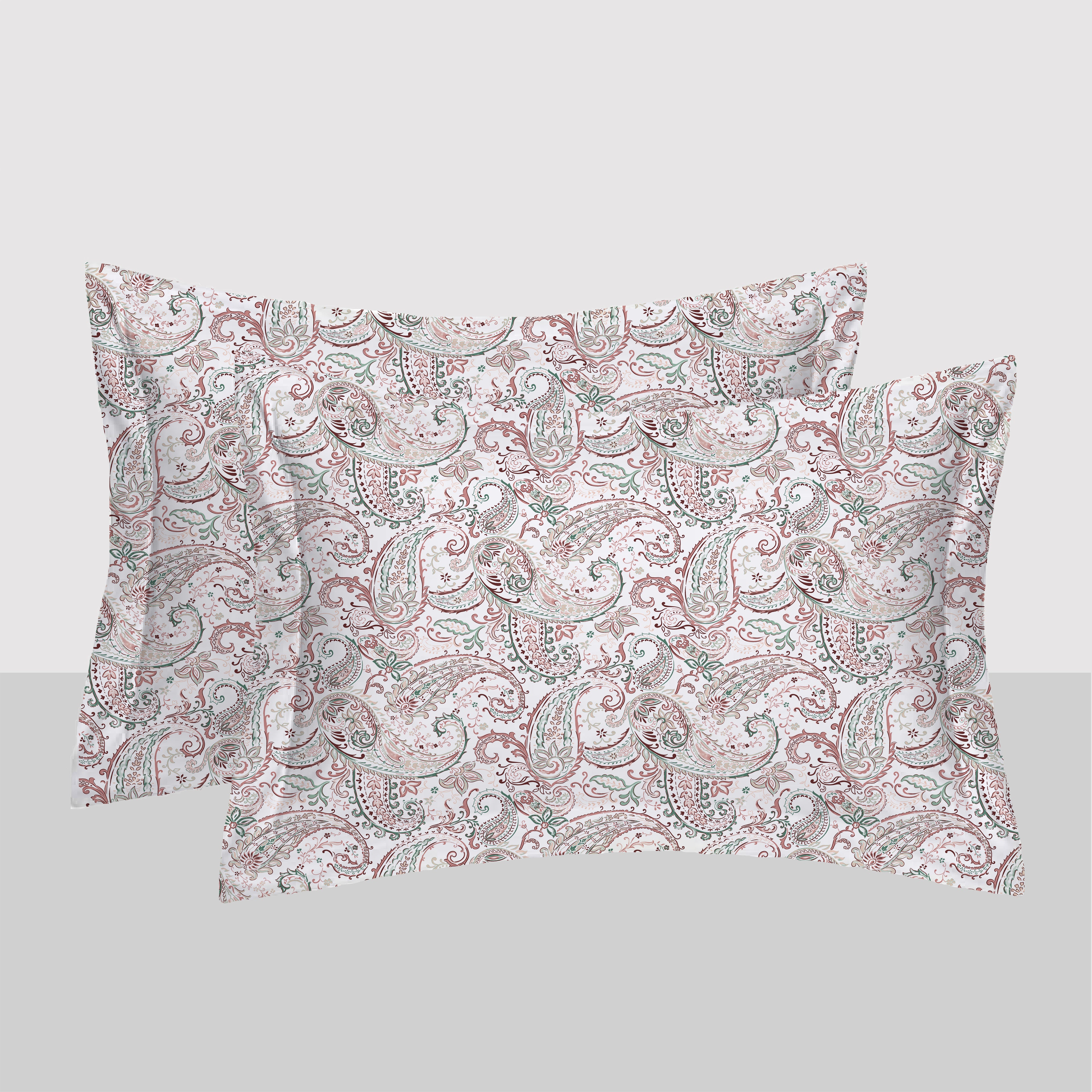 Swaas 100% Pure Cotton Paisley Paradise Pillow Covers