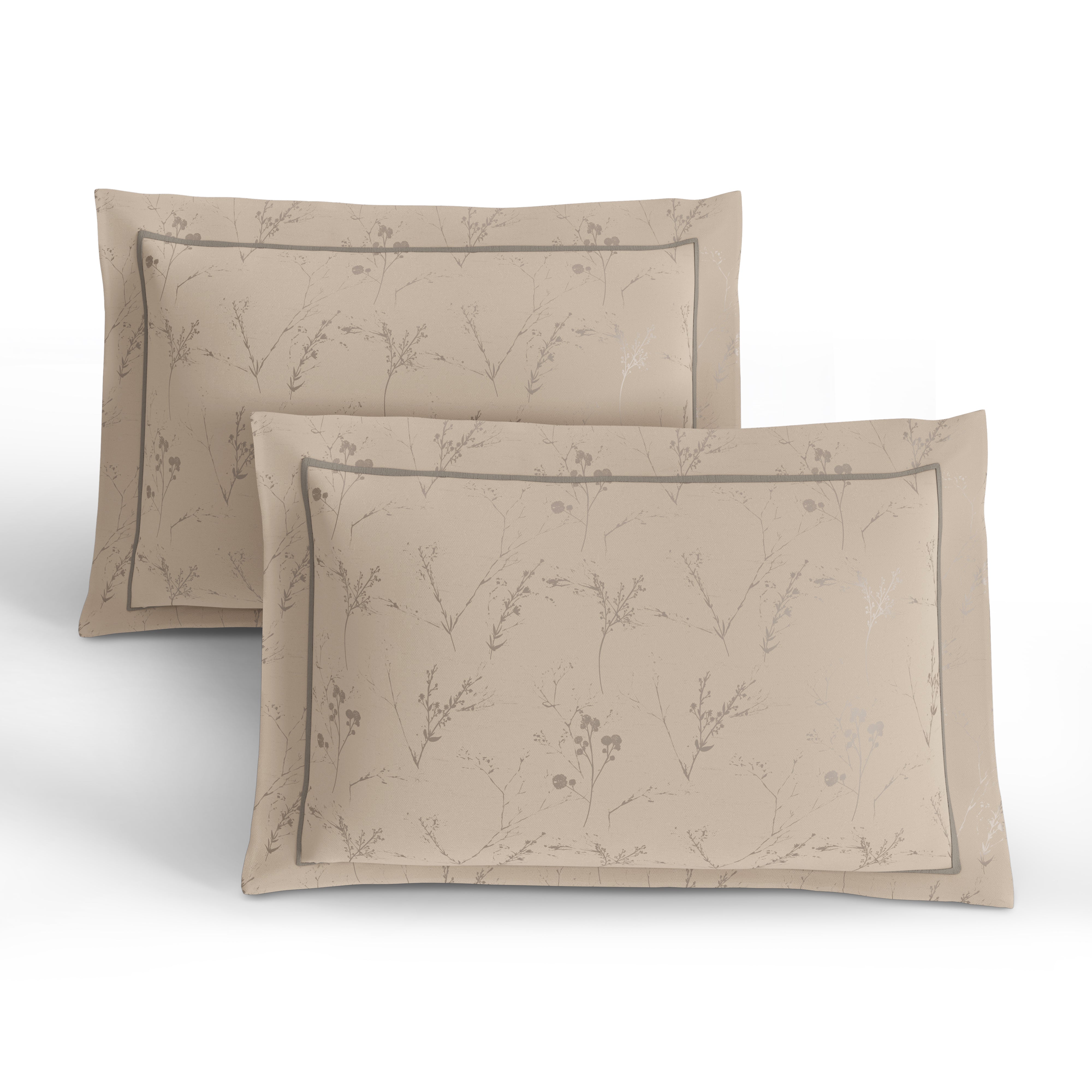 400 TC 100% Cotton Ellara Taupe Bedsheet Set
