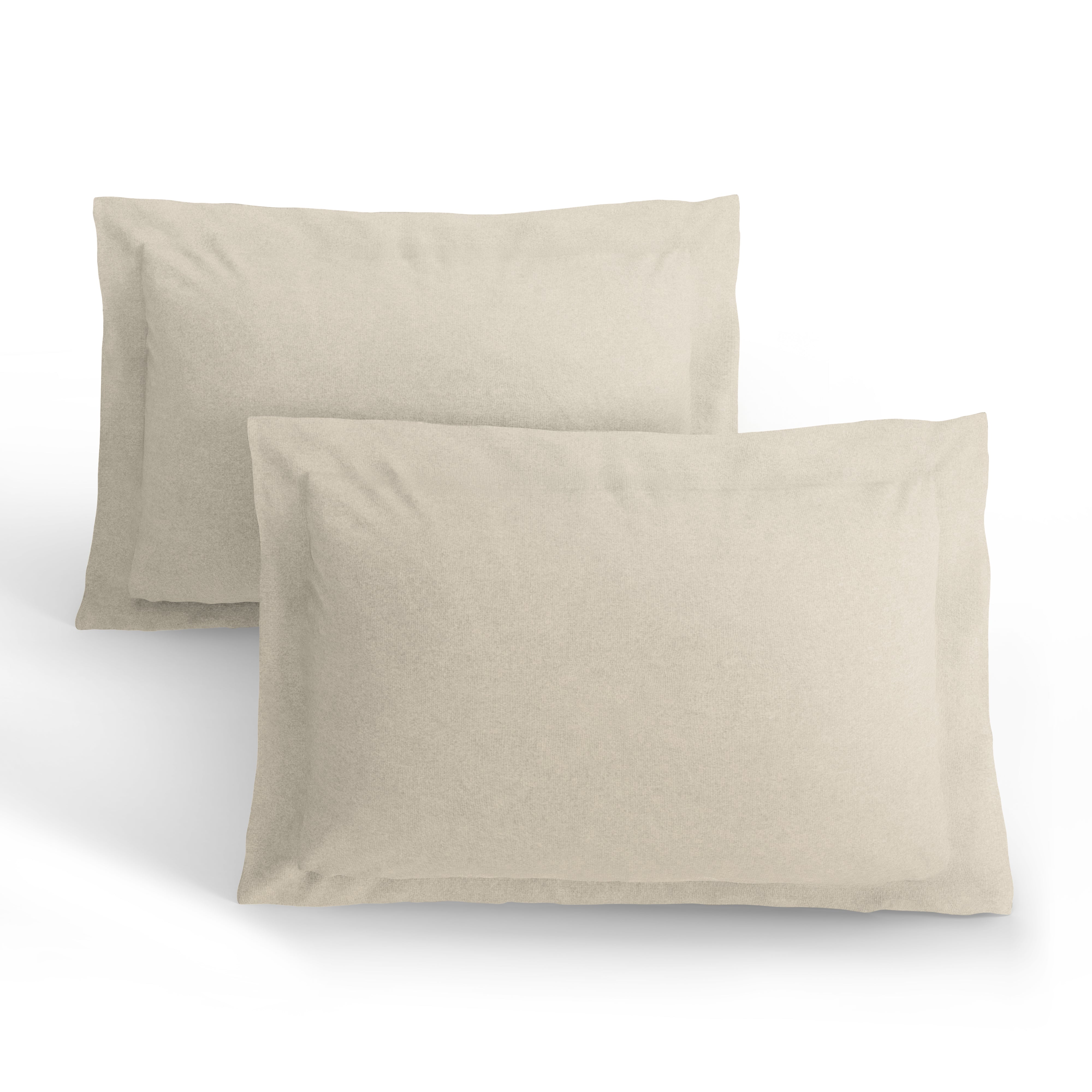 Pearled Ivory Linen Cotton Bedsheet Set