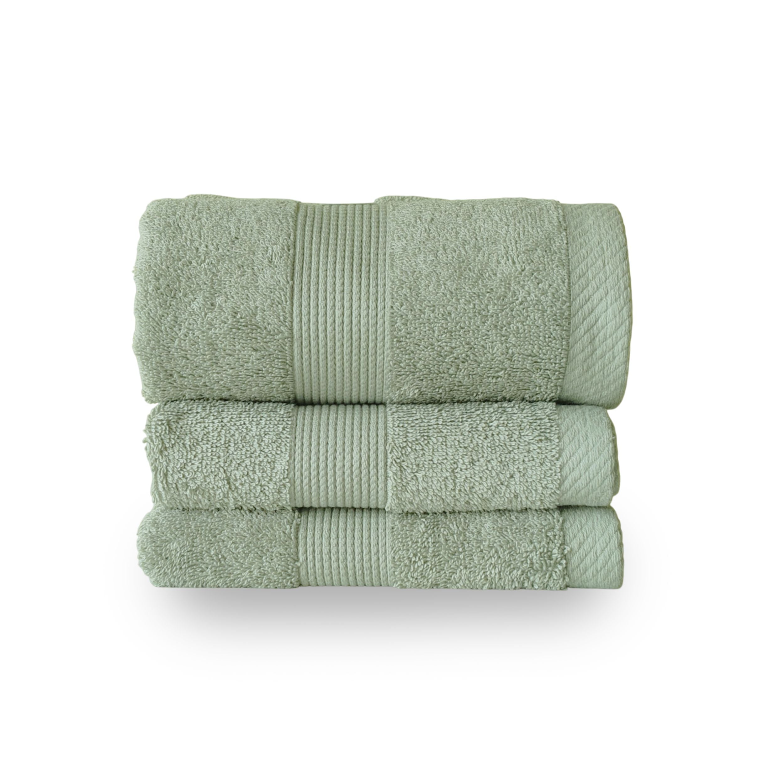 100% Cotton Terry Hand Towel - Sage