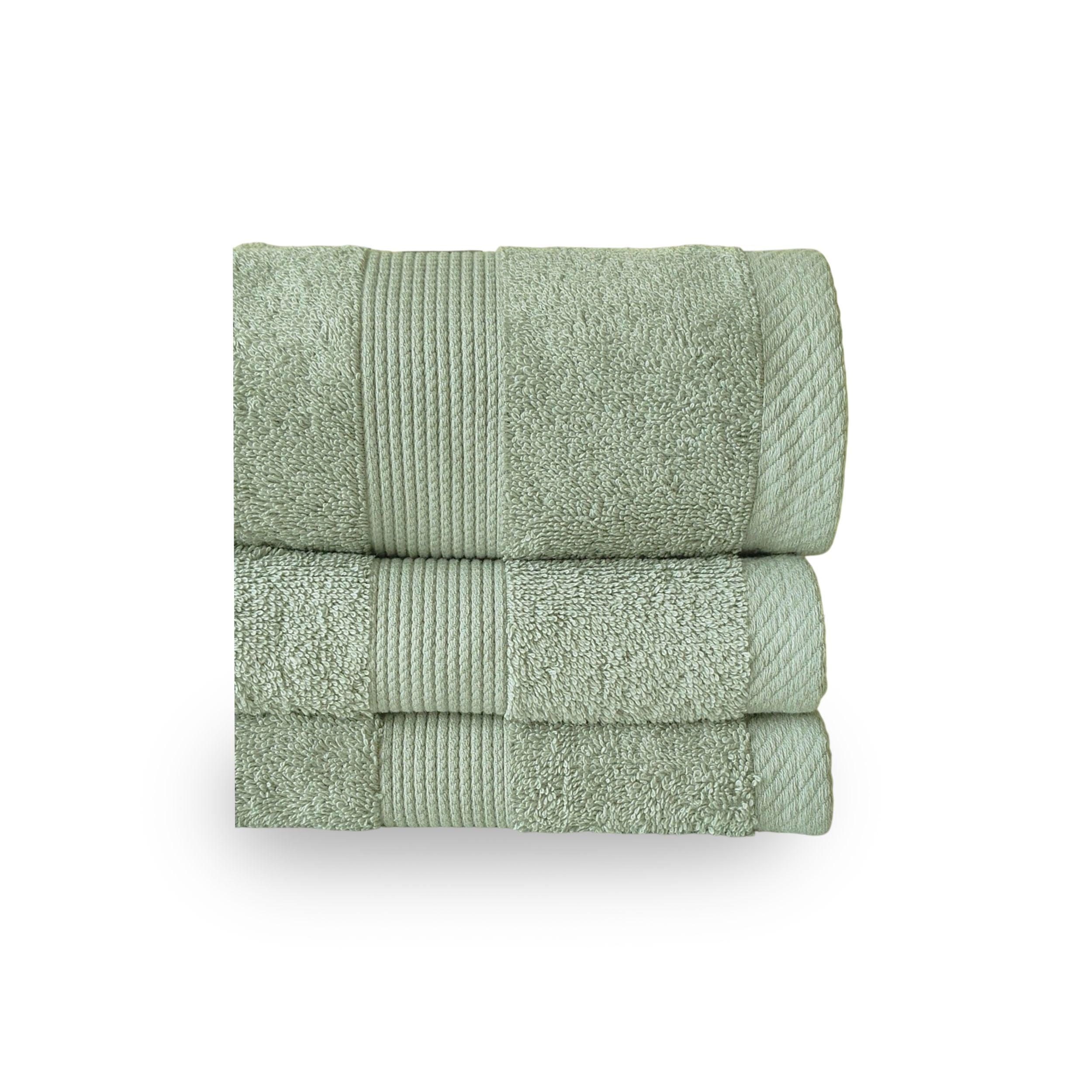 100% Cotton Terry Hand Towel - Sage