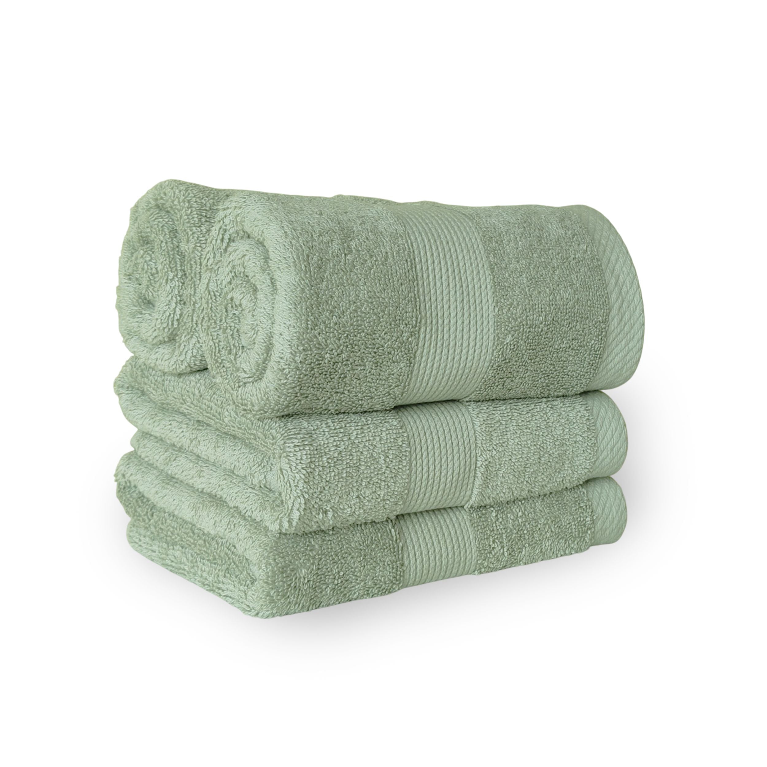 100% Cotton Terry Hand Towel - Sage